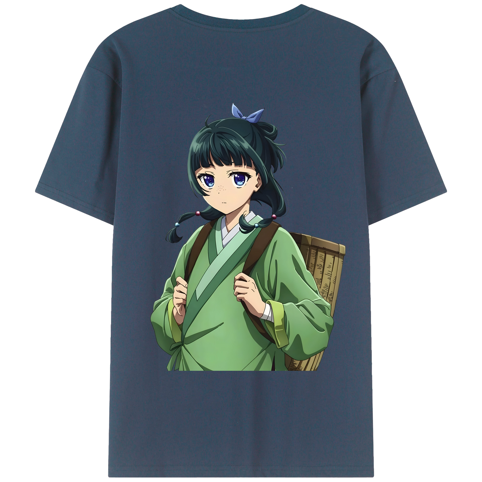 （画像用） 薬屋のひとりごと The Apothecary Diaries 綿100％ メンズ半袖Tシャツ（バックプリント） 通気性
