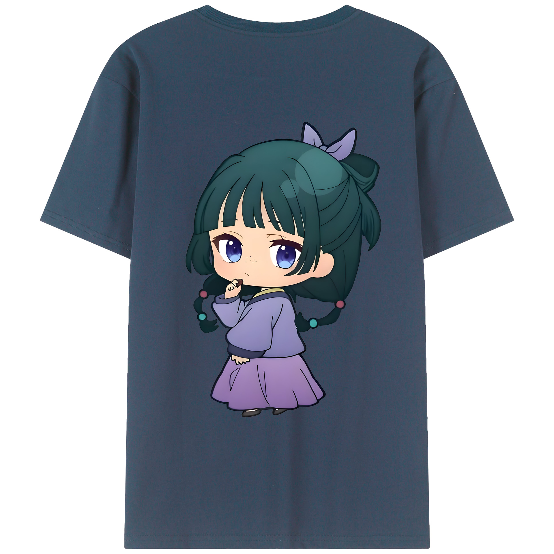 （画像用） 薬屋のひとりごと The Apothecary Diaries 綿100％ メンズ半袖Tシャツ（バックプリント） 通気性