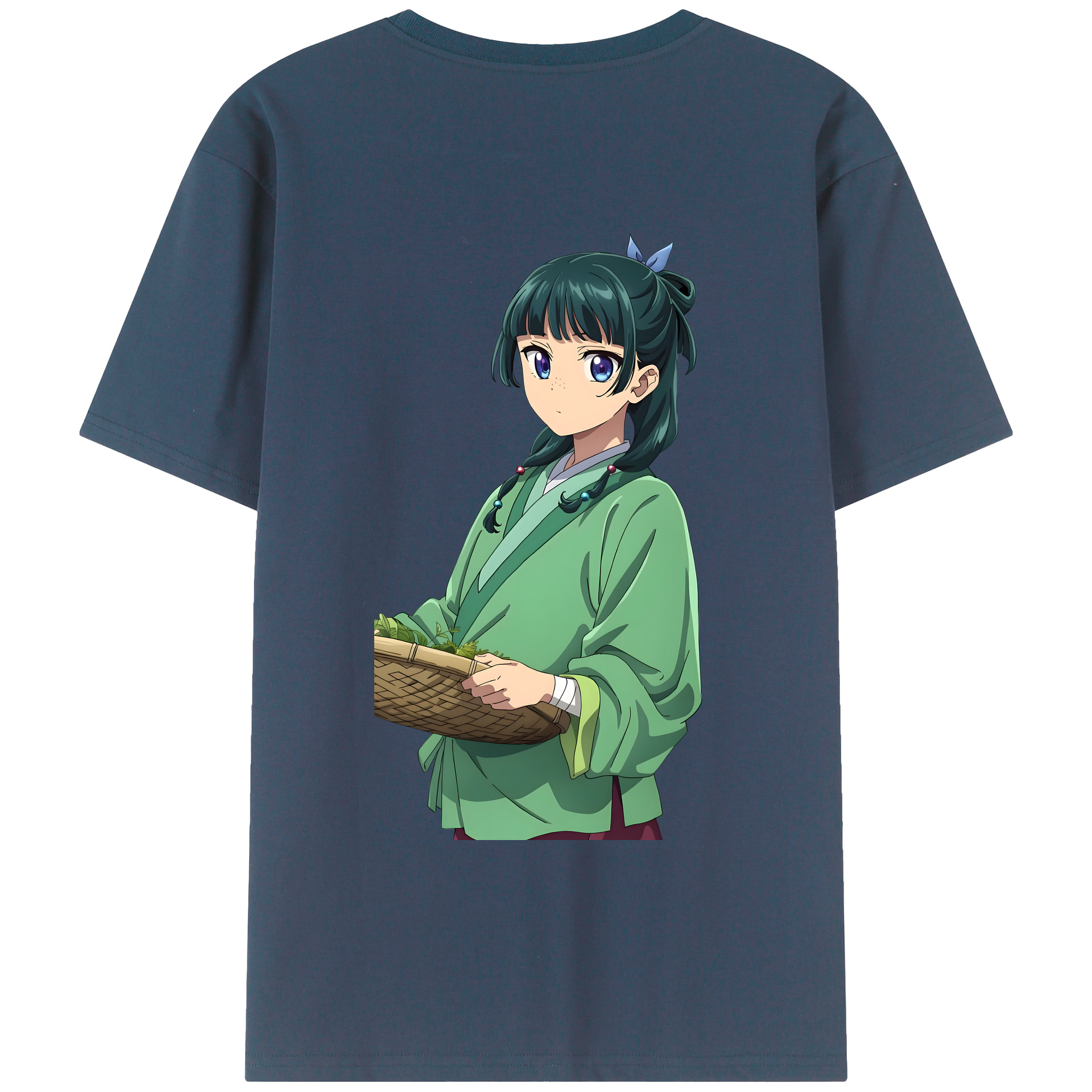 （画像用） 薬屋のひとりごと The Apothecary Diaries 綿100％ メンズ半袖Tシャツ（バックプリント） 通気性