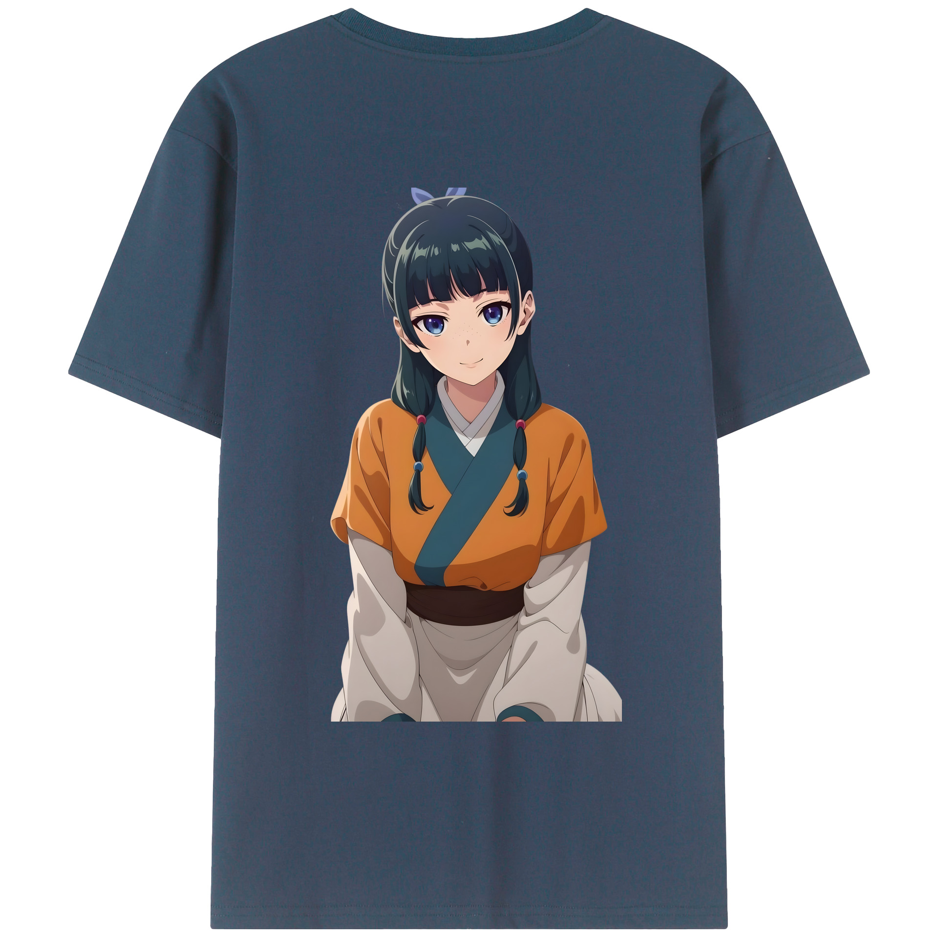 （画像用） 薬屋のひとりごと The Apothecary Diaries 綿100％ メンズ半袖Tシャツ（バックプリント） 通気性