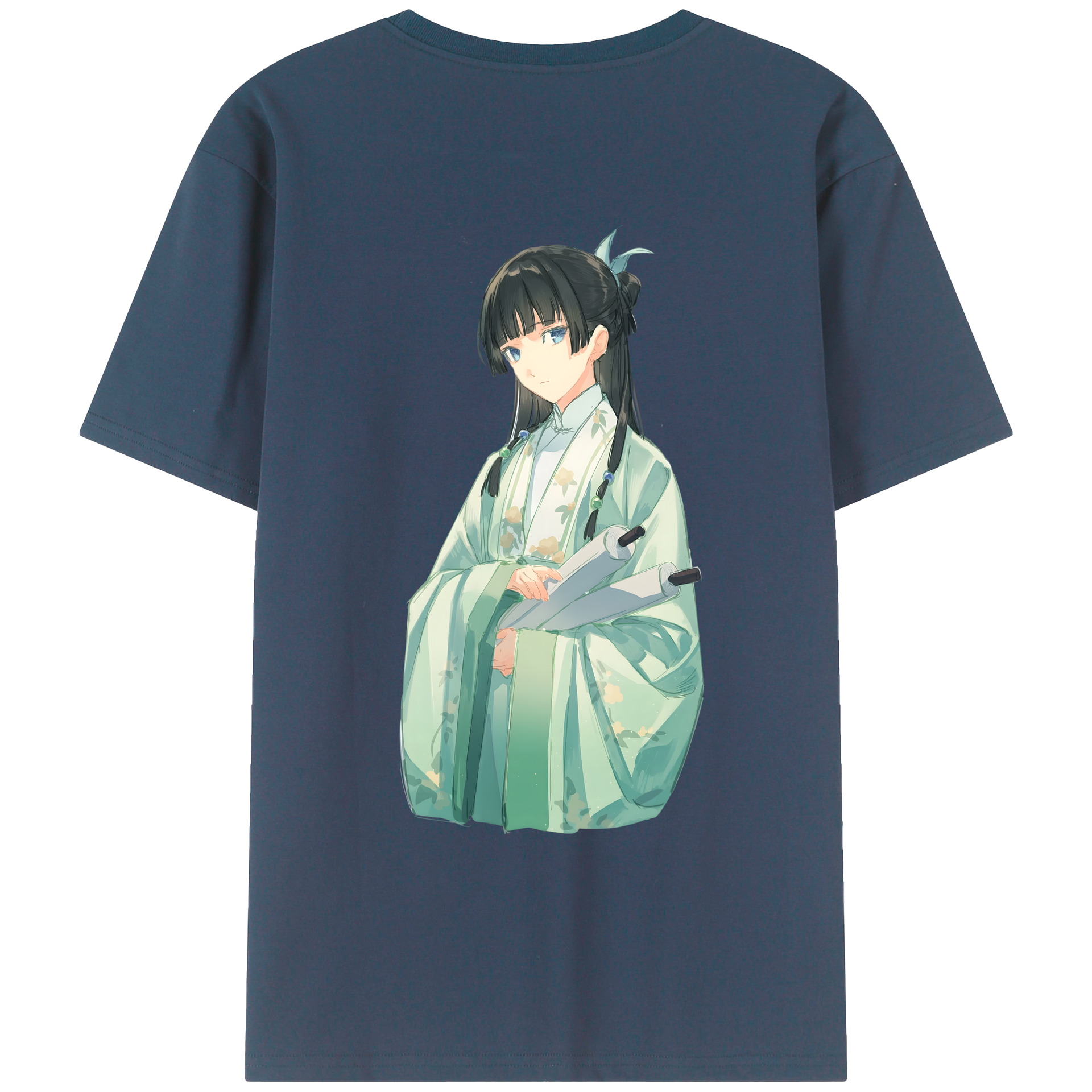 （画像用） 薬屋のひとりごと The Apothecary Diaries 綿100％ メンズ半袖Tシャツ（バックプリント） 通気性
