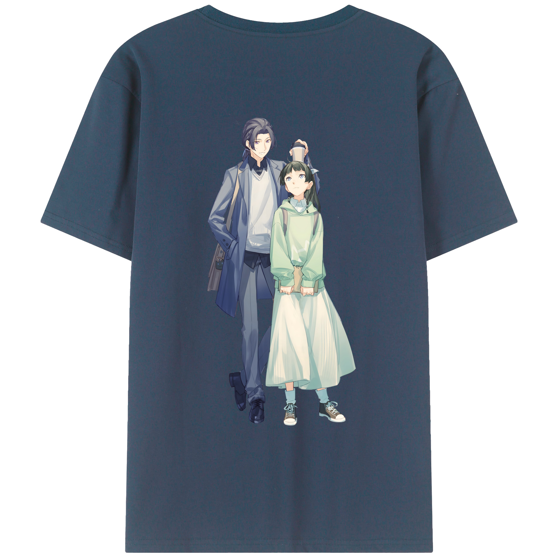 （画像用） 薬屋のひとりごと The Apothecary Diaries 綿100％ メンズ半袖Tシャツ（バックプリント） 通気性