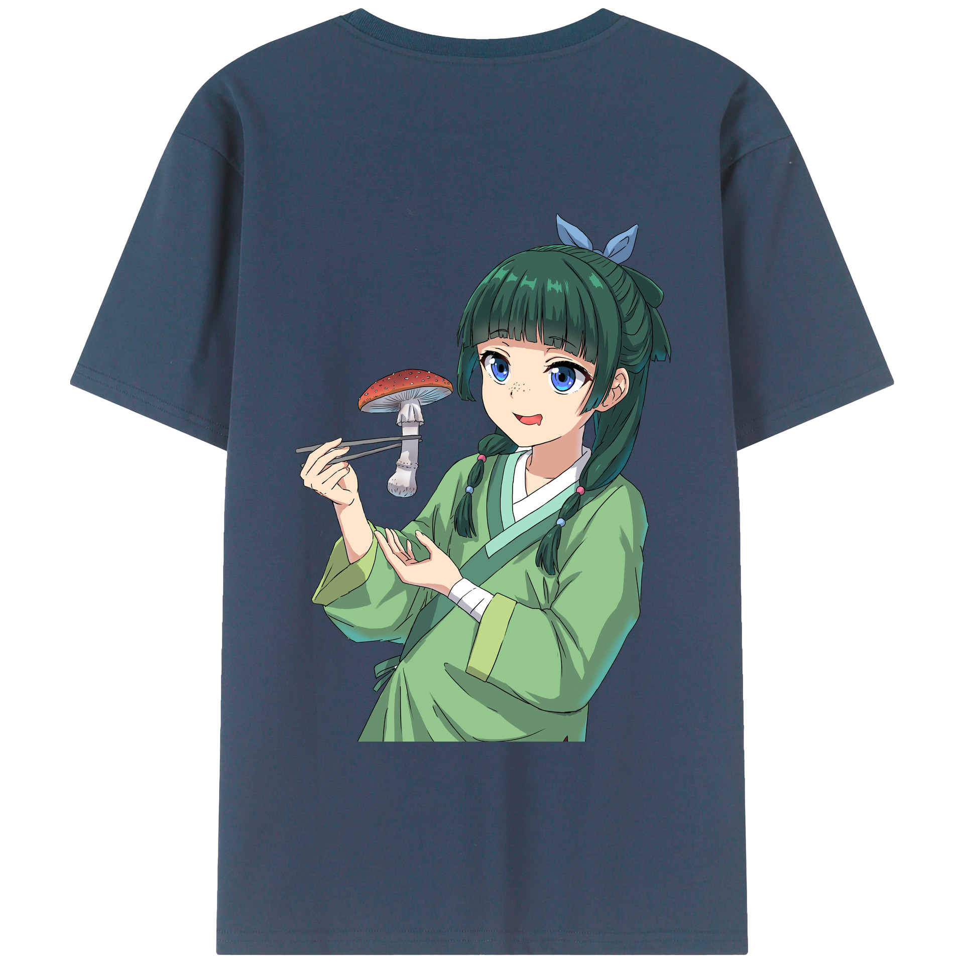 （画像用） 薬屋のひとりごと The Apothecary Diaries 綿100％ メンズ半袖Tシャツ（バックプリント） 通気性