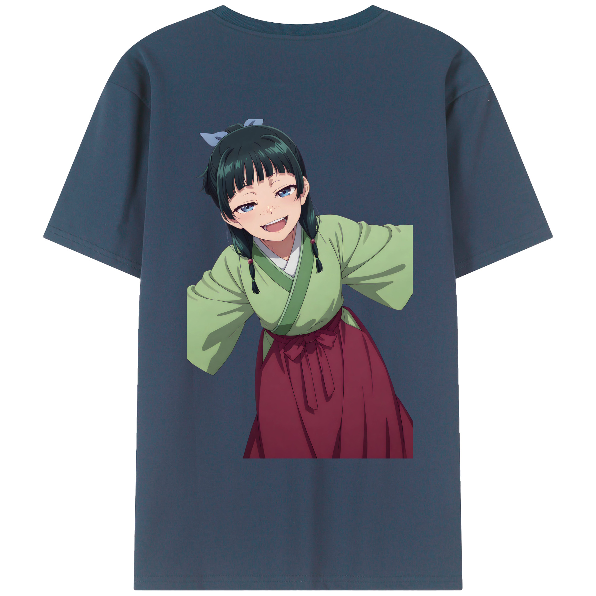 （画像用） 薬屋のひとりごと The Apothecary Diaries 綿100％ メンズ半袖Tシャツ（バックプリント） 通気性