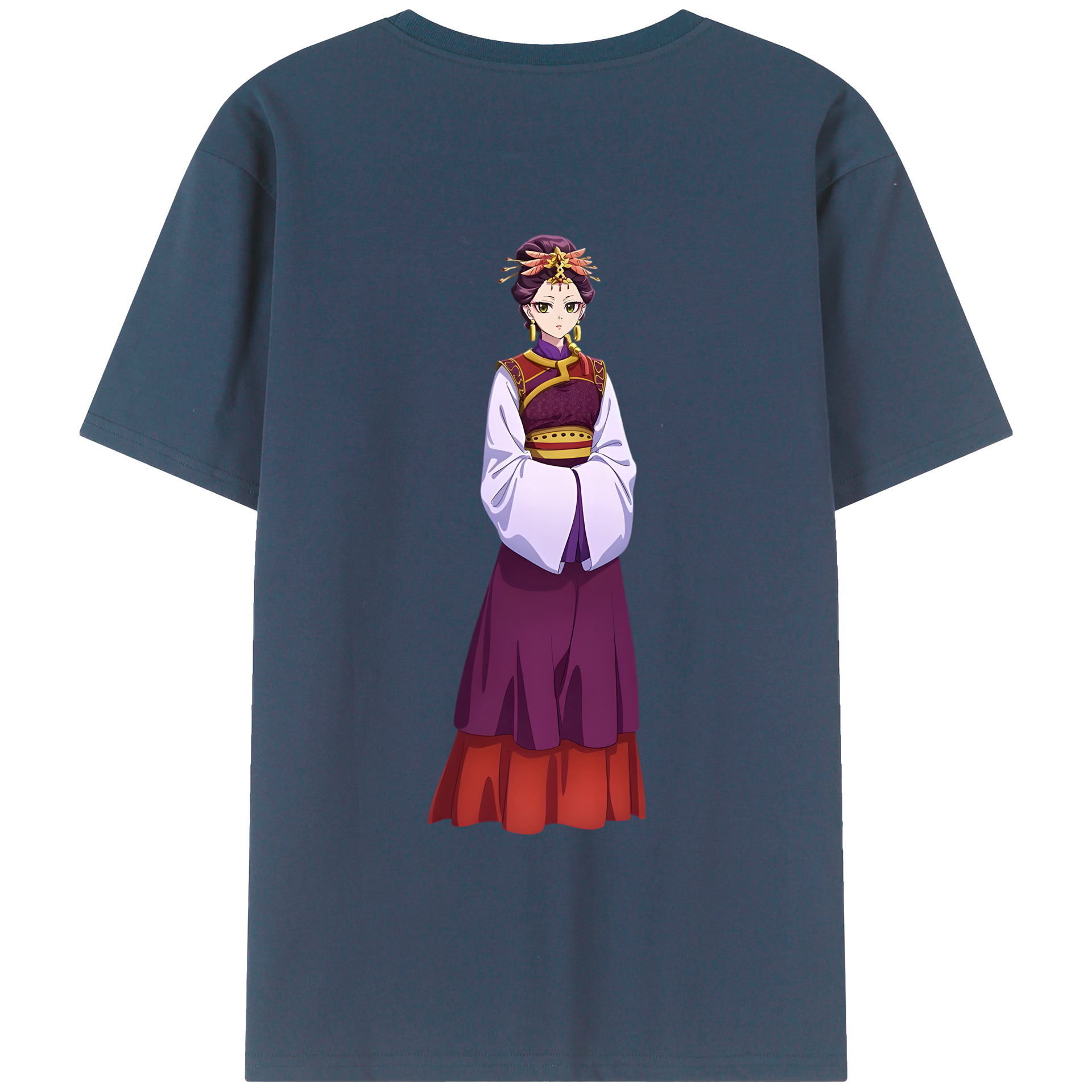 （画像用） 薬屋のひとりごと The Apothecary Diaries 綿100％ メンズ半袖Tシャツ（バックプリント） 通気性