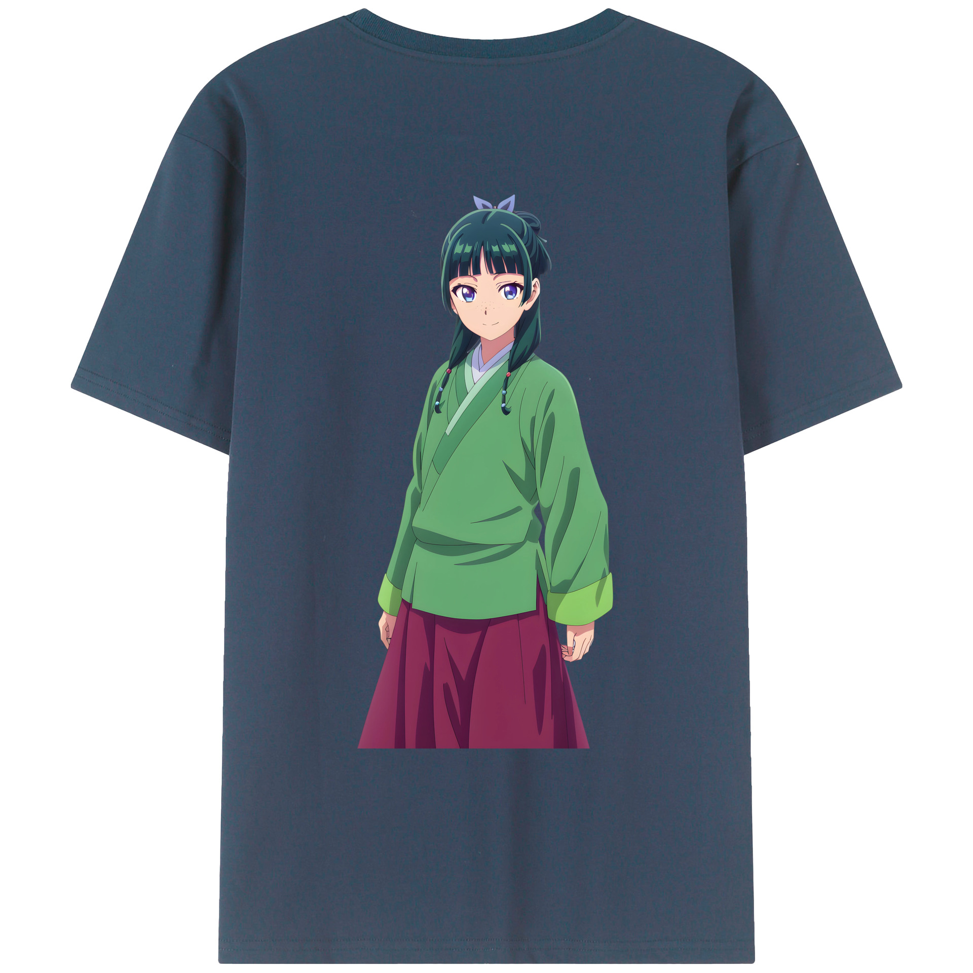 （画像用） 薬屋のひとりごと The Apothecary Diaries 綿100％ メンズ半袖Tシャツ（バックプリント） 通気性