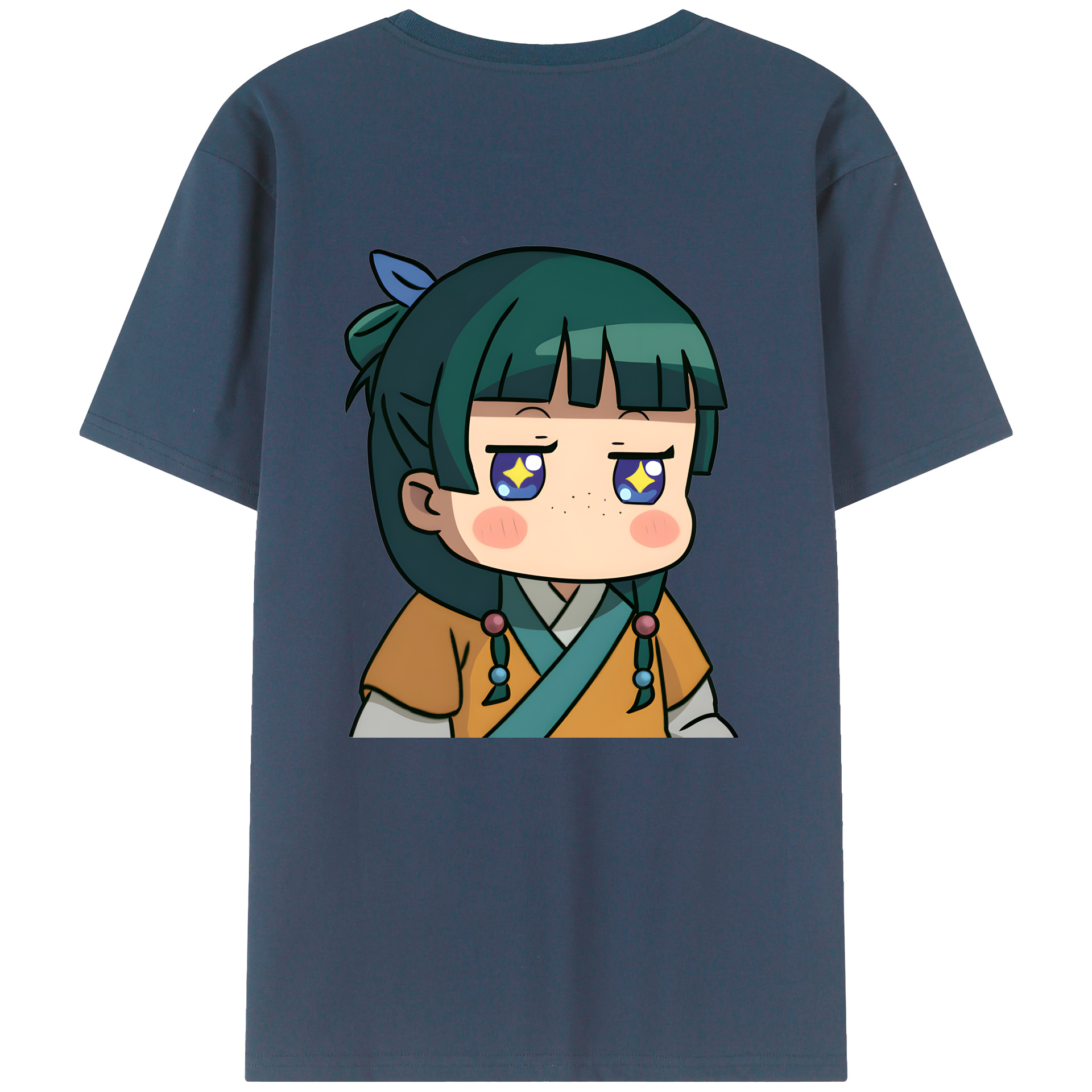 （画像用） 薬屋のひとりごと The Apothecary Diaries 綿100％ メンズ半袖Tシャツ（バックプリント） 通気性