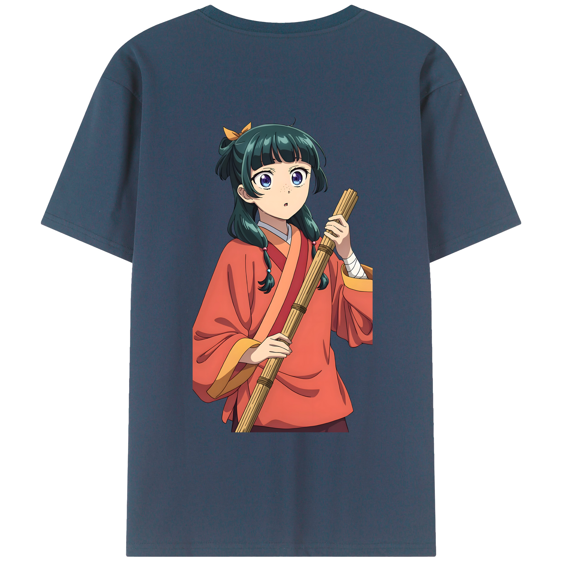 （画像用） 薬屋のひとりごと The Apothecary Diaries 綿100％ メンズ半袖Tシャツ（バックプリント） 通気性
