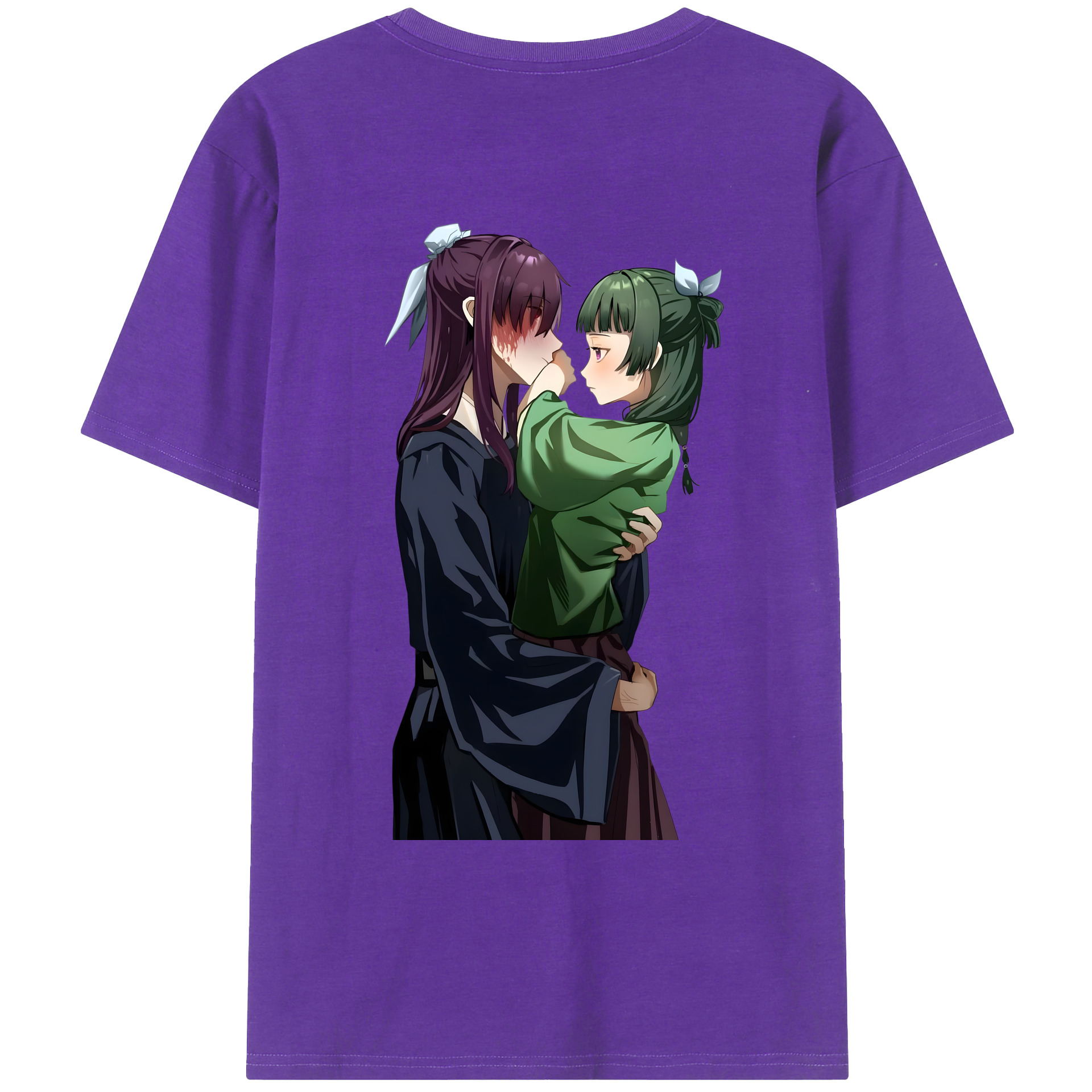 （画像用） 薬屋のひとりごと The Apothecary Diaries 綿100％ メンズ半袖Tシャツ（バックプリント） 通気性
