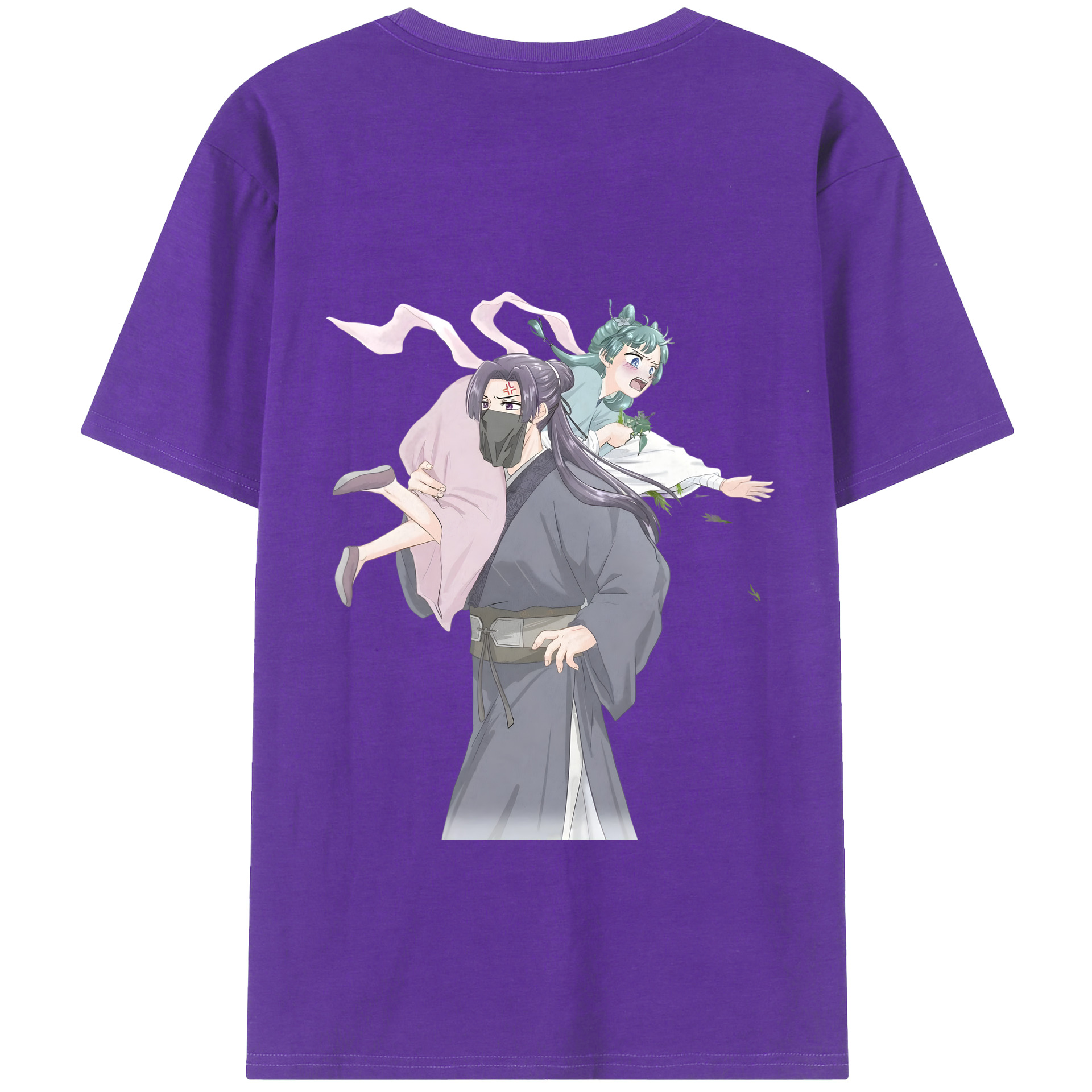 （画像用） 薬屋のひとりごと The Apothecary Diaries 綿100％ メンズ半袖Tシャツ（バックプリント） 通気性
