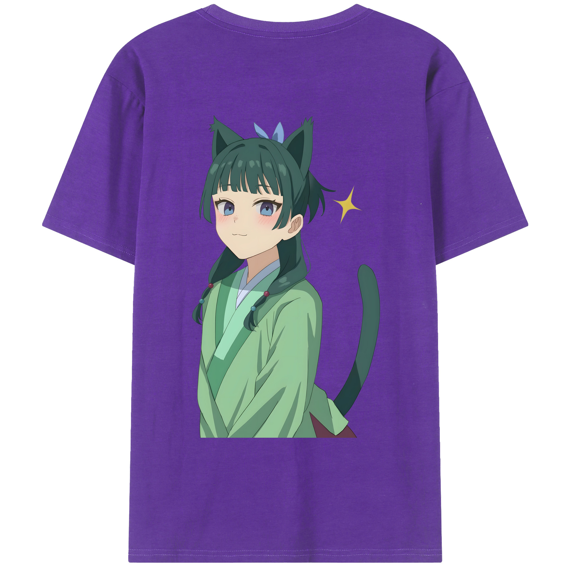 （画像用） 薬屋のひとりごと The Apothecary Diaries 綿100％ メンズ半袖Tシャツ（バックプリント） 通気性