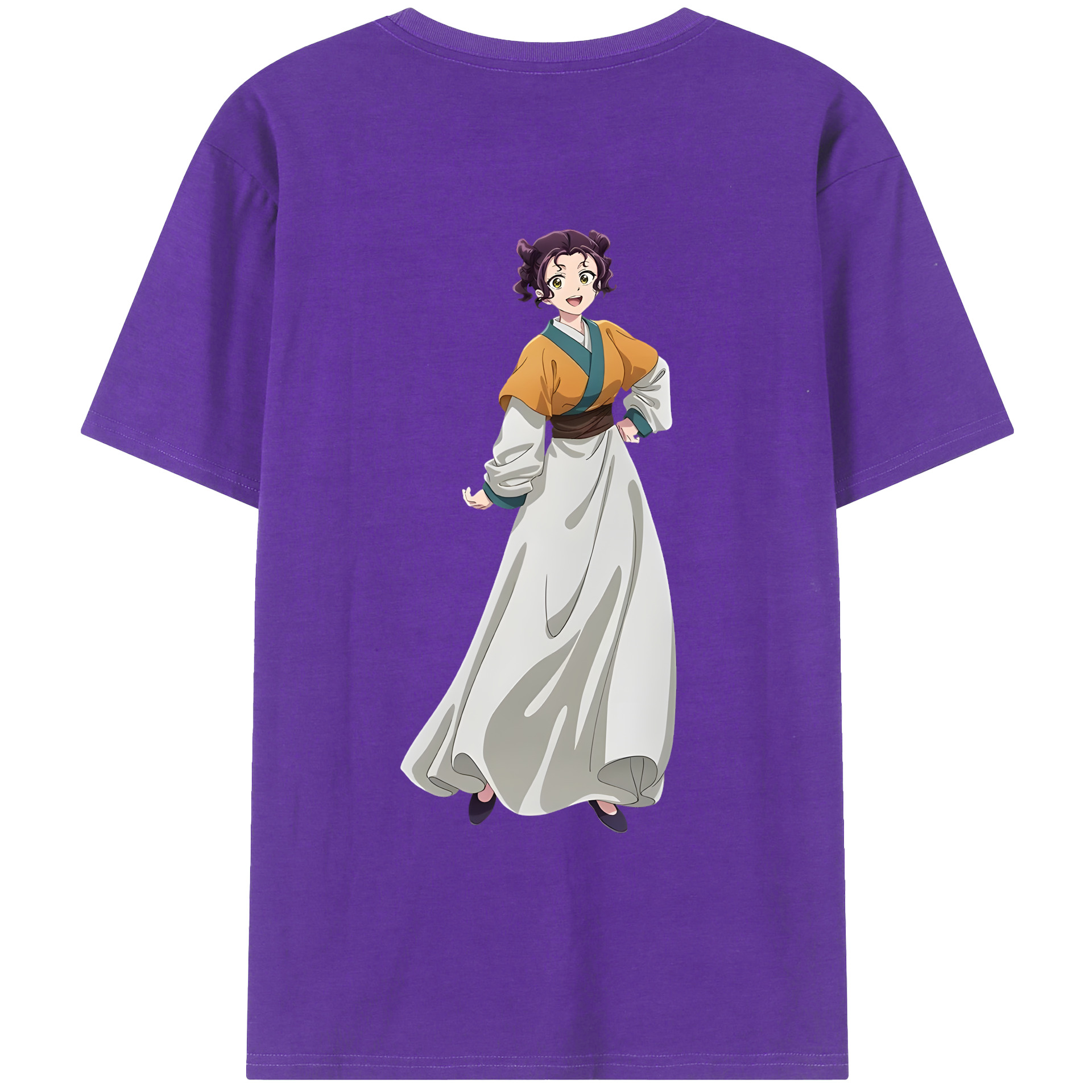 （画像用） 薬屋のひとりごと The Apothecary Diaries 綿100％ メンズ半袖Tシャツ（バックプリント） 通気性