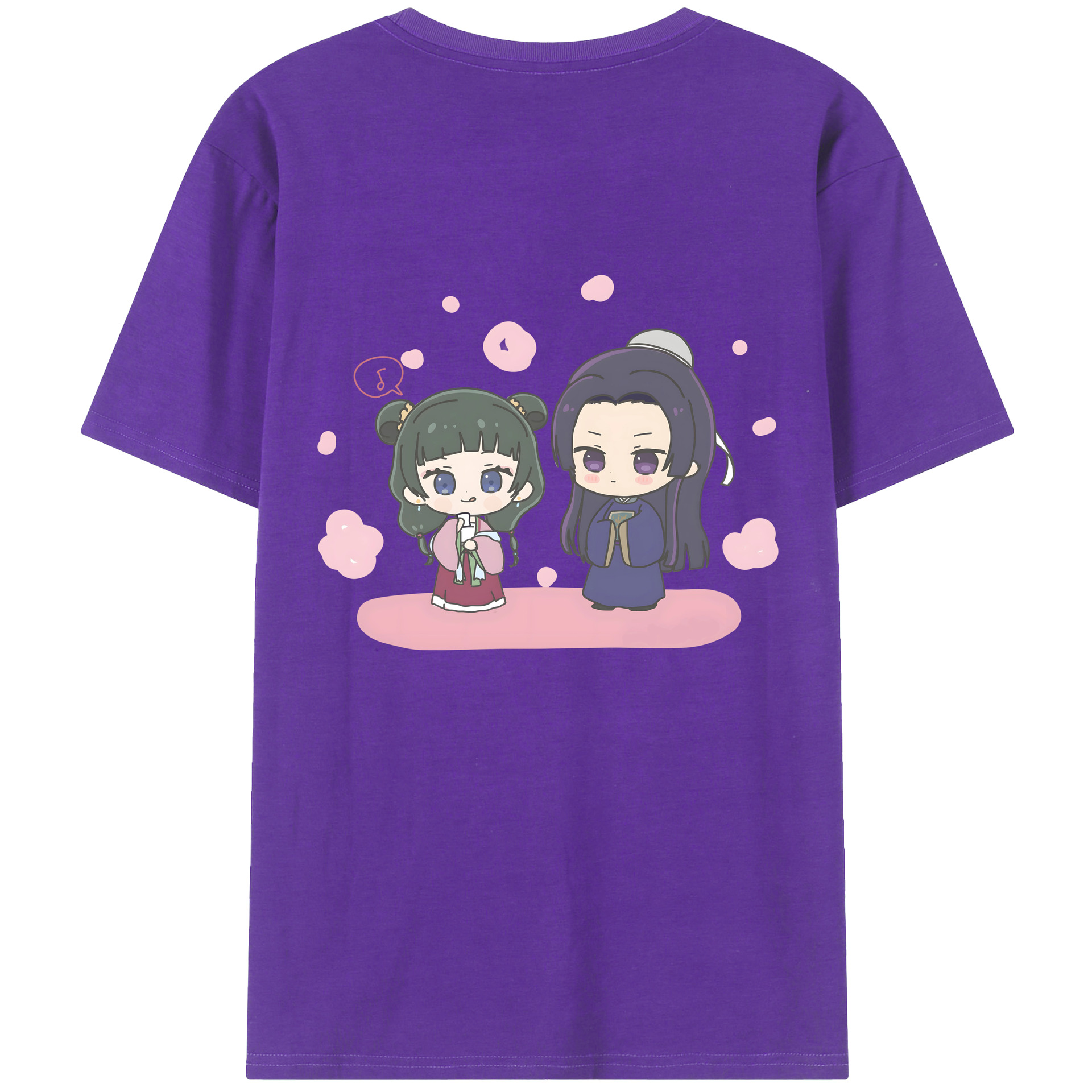（画像用） 薬屋のひとりごと The Apothecary Diaries 綿100％ メンズ半袖Tシャツ（バックプリント） 通気性
