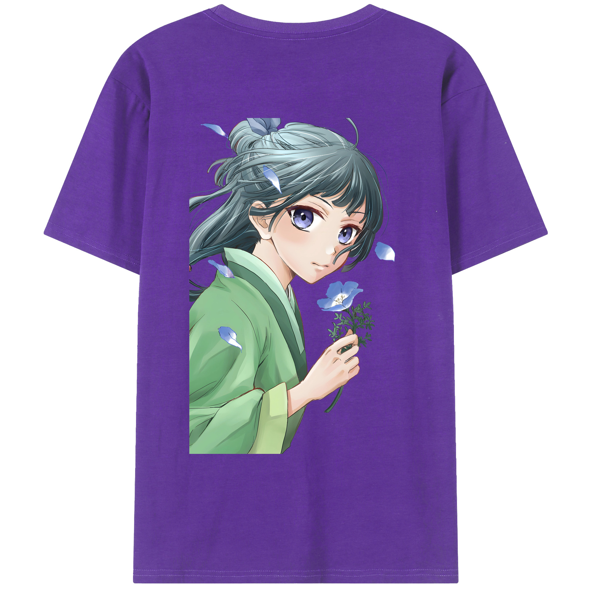 （画像用） 薬屋のひとりごと The Apothecary Diaries 綿100％ メンズ半袖Tシャツ（バックプリント） 通気性