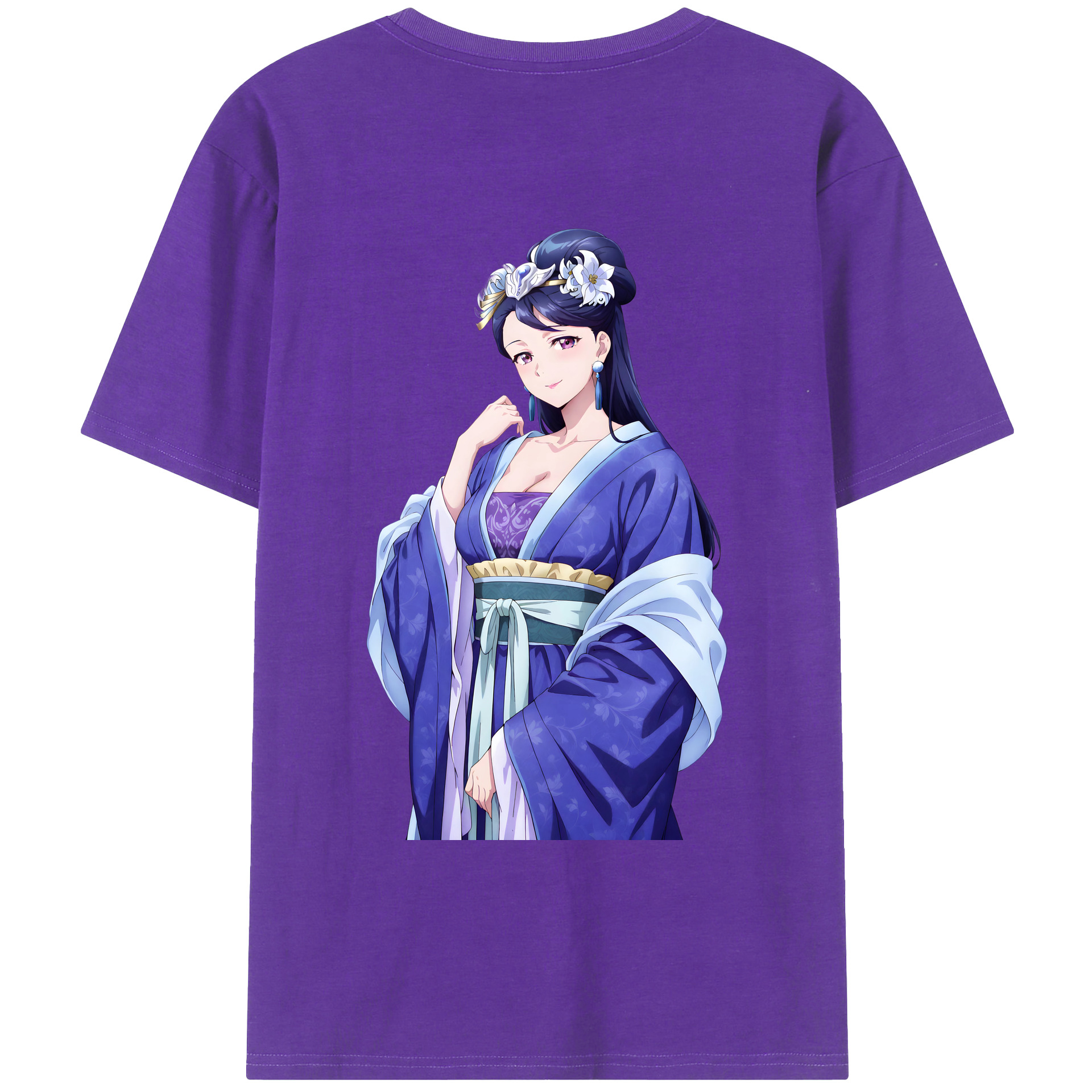 （画像用） 薬屋のひとりごと The Apothecary Diaries 綿100％ メンズ半袖Tシャツ（バックプリント） 通気性