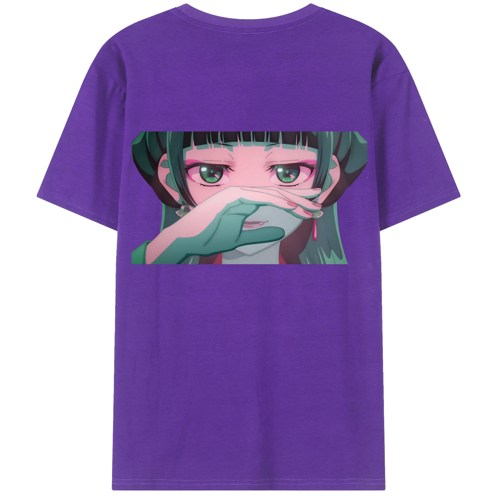 （画像用） 薬屋のひとりごと The Apothecary Diaries 綿100％ メンズ半袖Tシャツ（バックプリント） 通気性