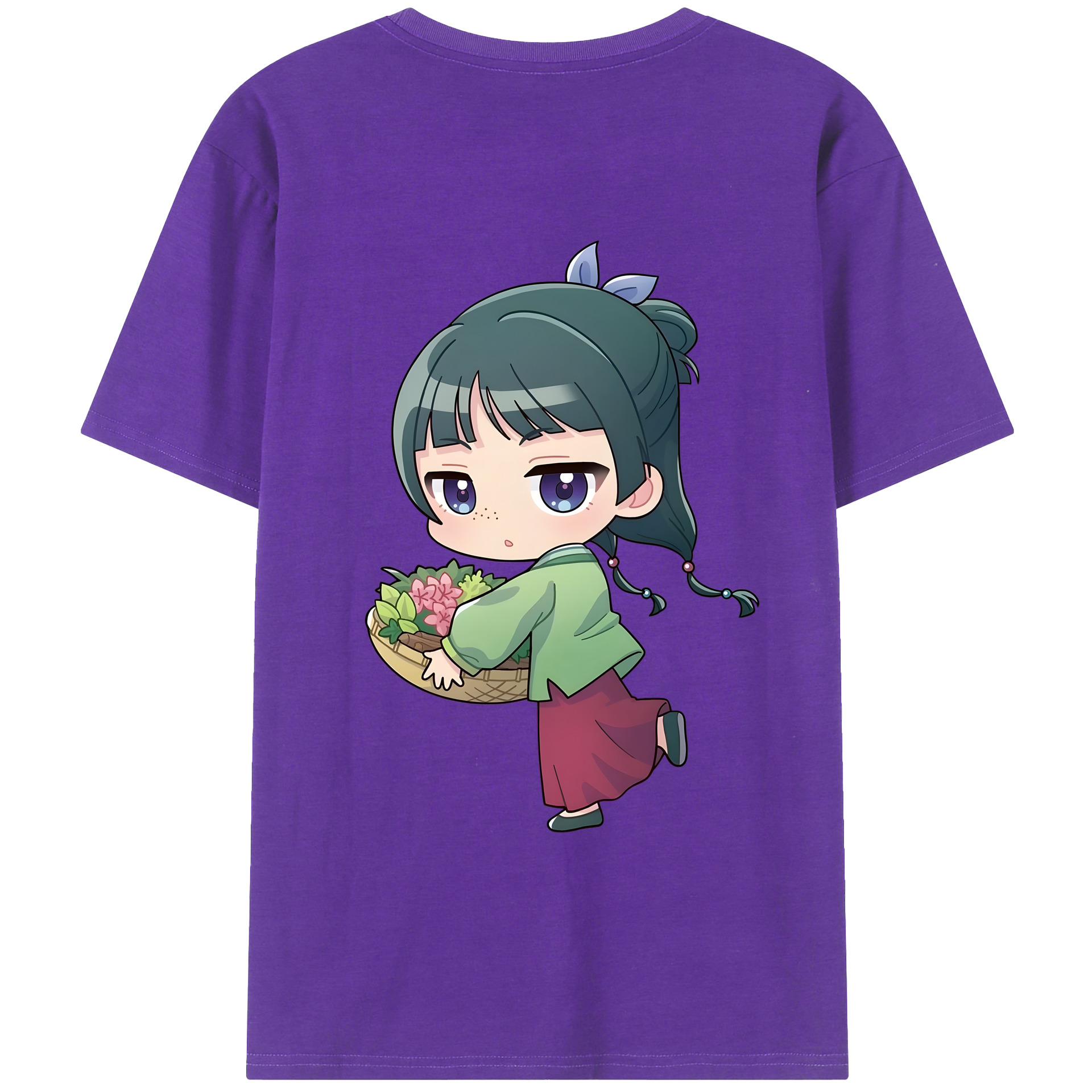 （画像用） 薬屋のひとりごと The Apothecary Diaries 綿100％ メンズ半袖Tシャツ（バックプリント） 通気性