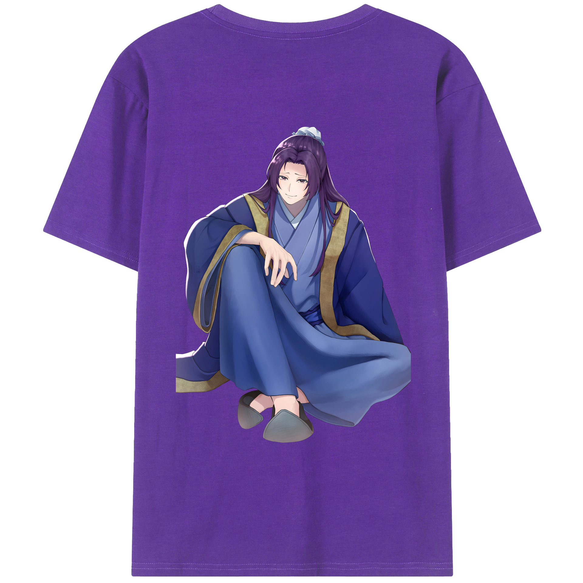 （画像用） 薬屋のひとりごと The Apothecary Diaries 綿100％ メンズ半袖Tシャツ（バックプリント） 通気性