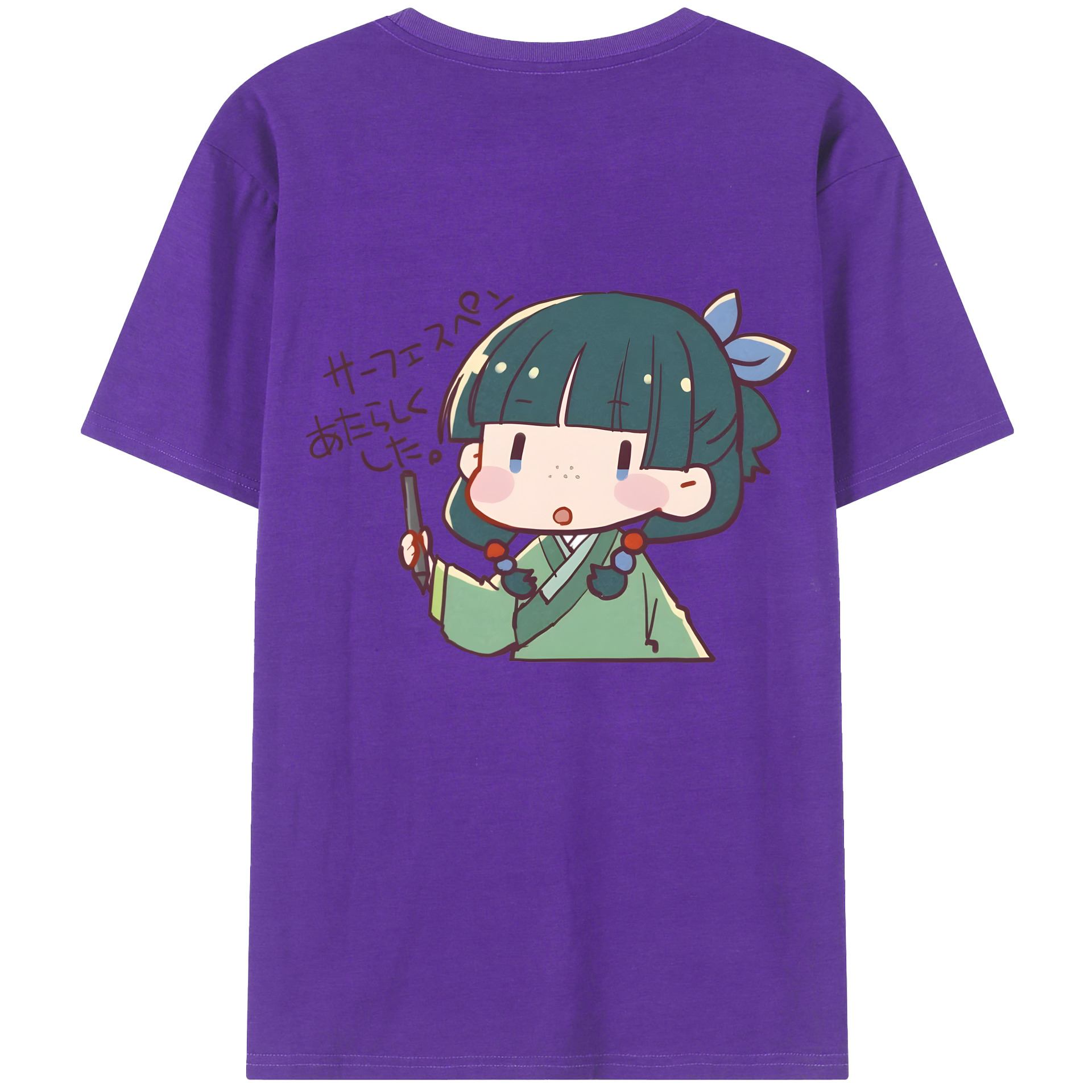 （画像用） 薬屋のひとりごと The Apothecary Diaries 綿100％ メンズ半袖Tシャツ（バックプリント） 通気性