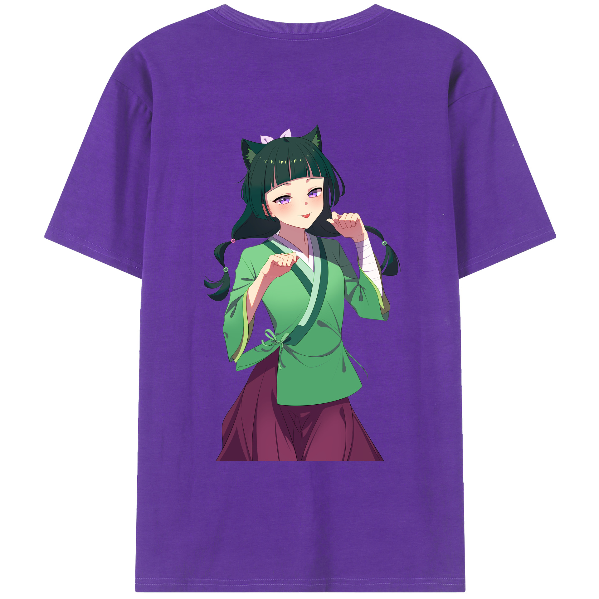 （画像用） 薬屋のひとりごと The Apothecary Diaries 綿100％ メンズ半袖Tシャツ（バックプリント） 通気性