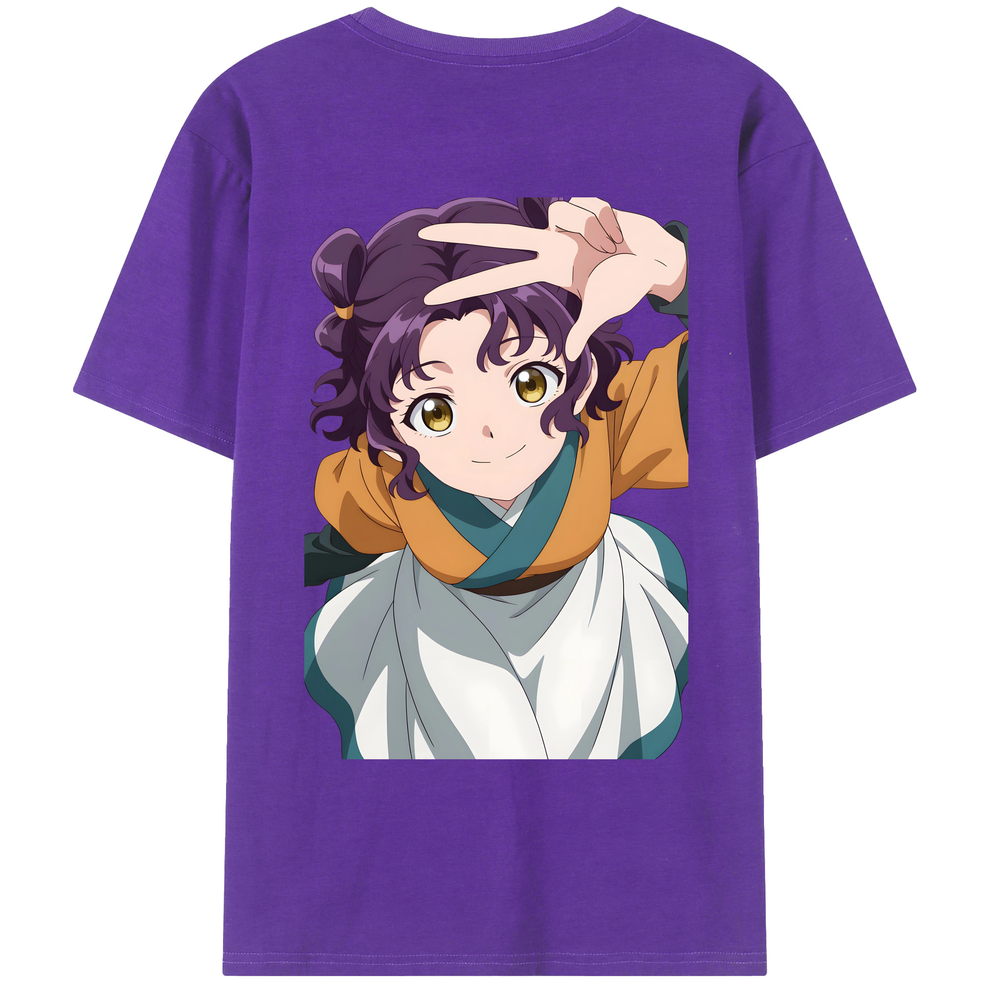 （画像用） 薬屋のひとりごと The Apothecary Diaries 綿100％ メンズ半袖Tシャツ（バックプリント） 通気性