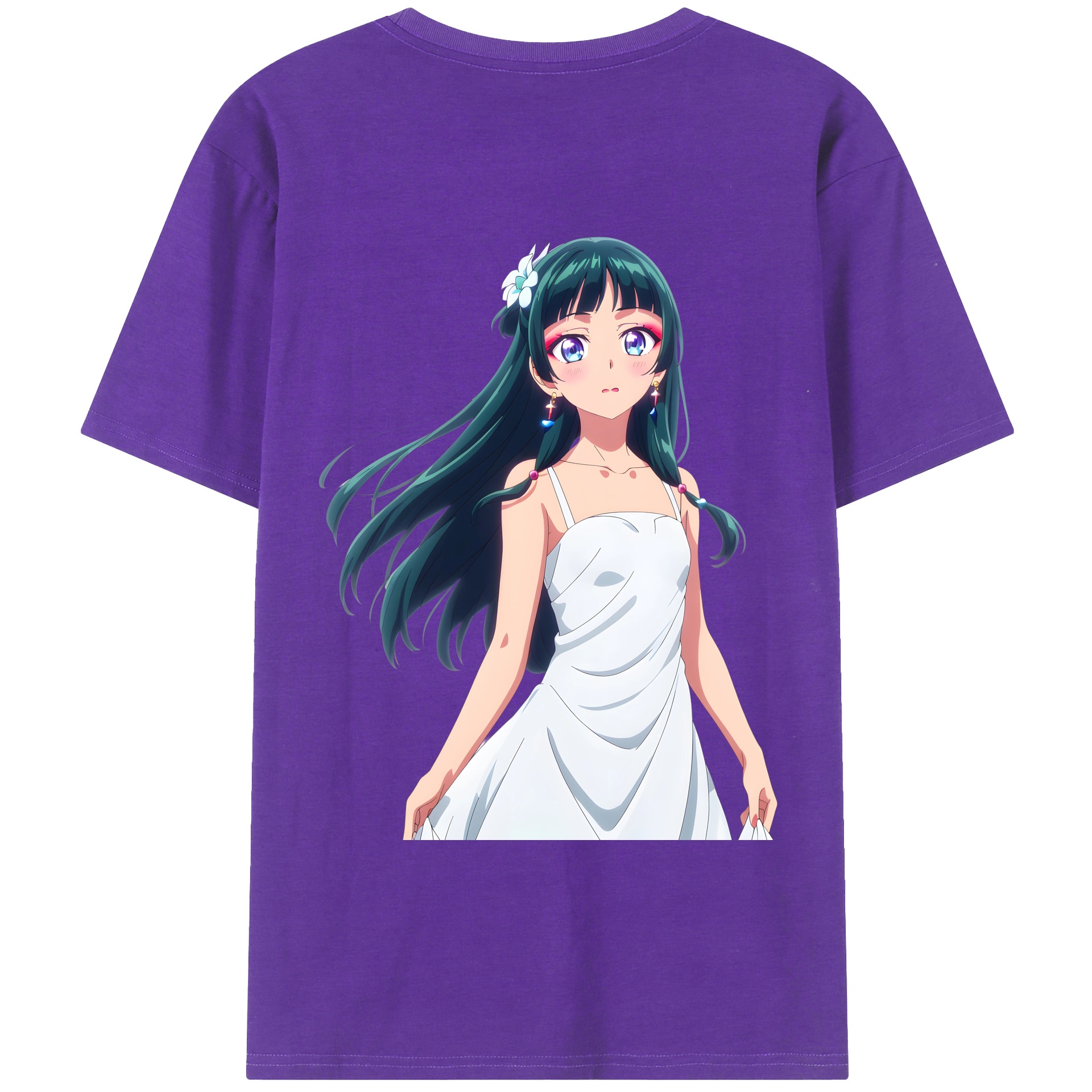 （画像用） 薬屋のひとりごと The Apothecary Diaries 綿100％ メンズ半袖Tシャツ（バックプリント） 通気性