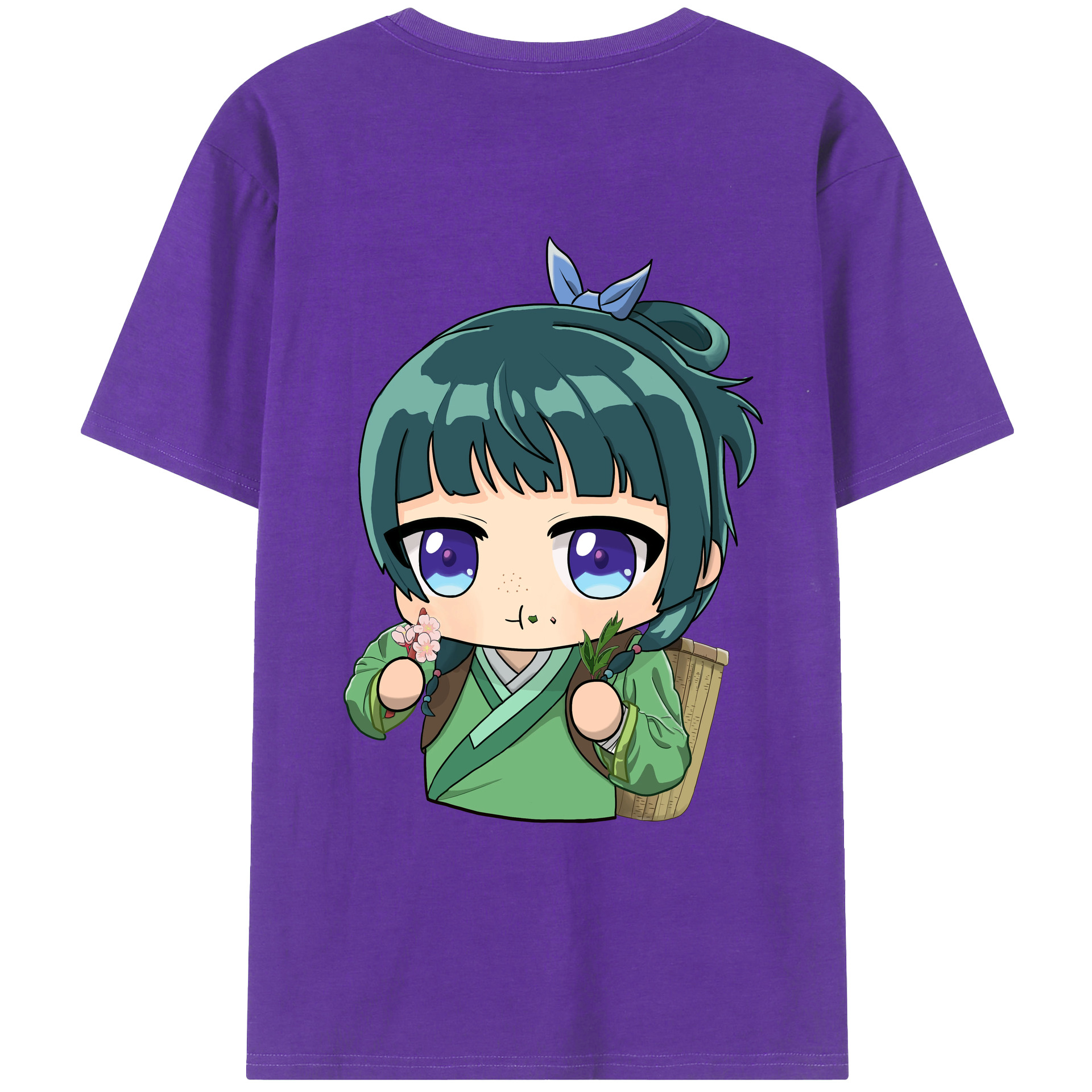 （画像用） 薬屋のひとりごと The Apothecary Diaries 綿100％ メンズ半袖Tシャツ（バックプリント） 通気性
