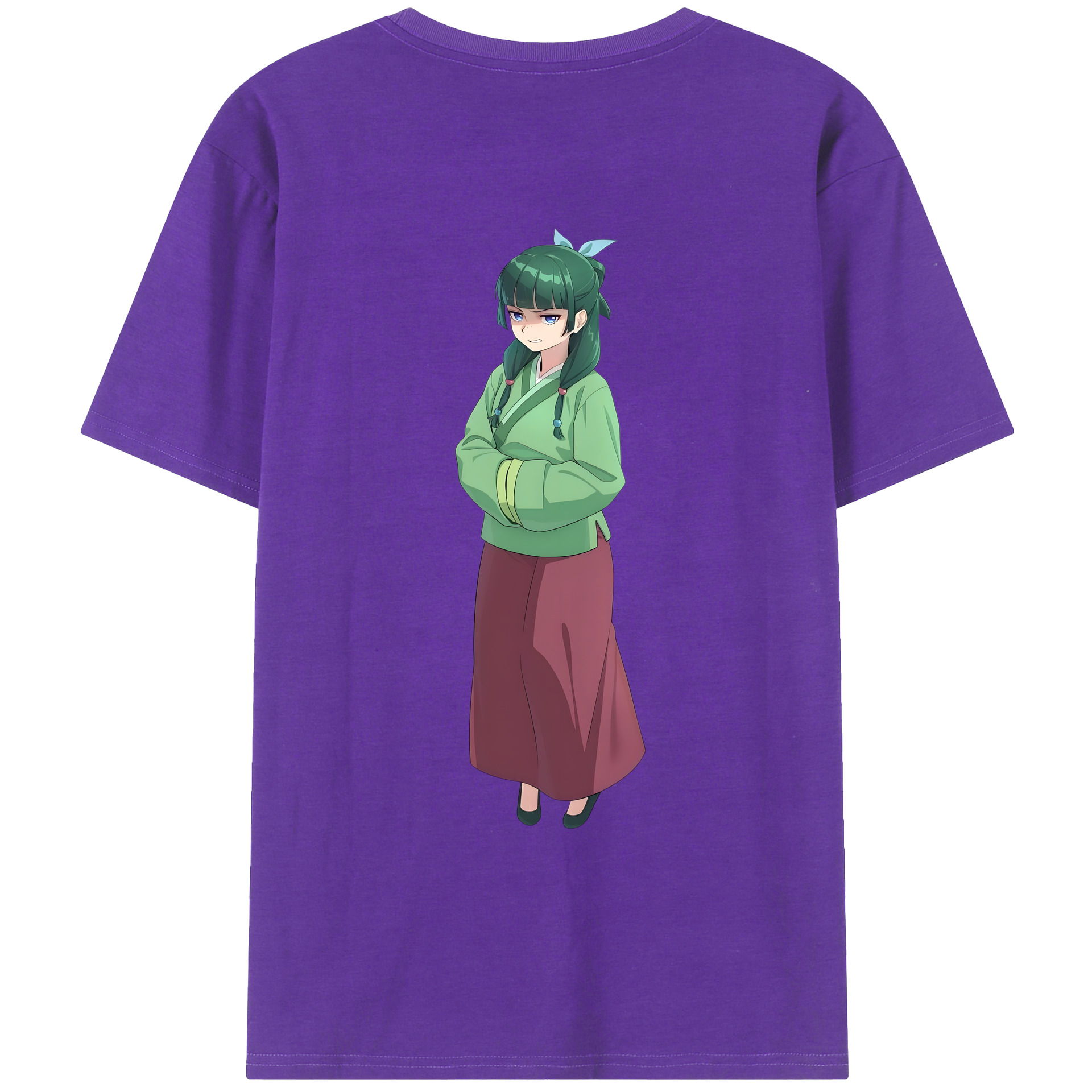 （画像用） 薬屋のひとりごと The Apothecary Diaries 綿100％ メンズ半袖Tシャツ（バックプリント） 通気性