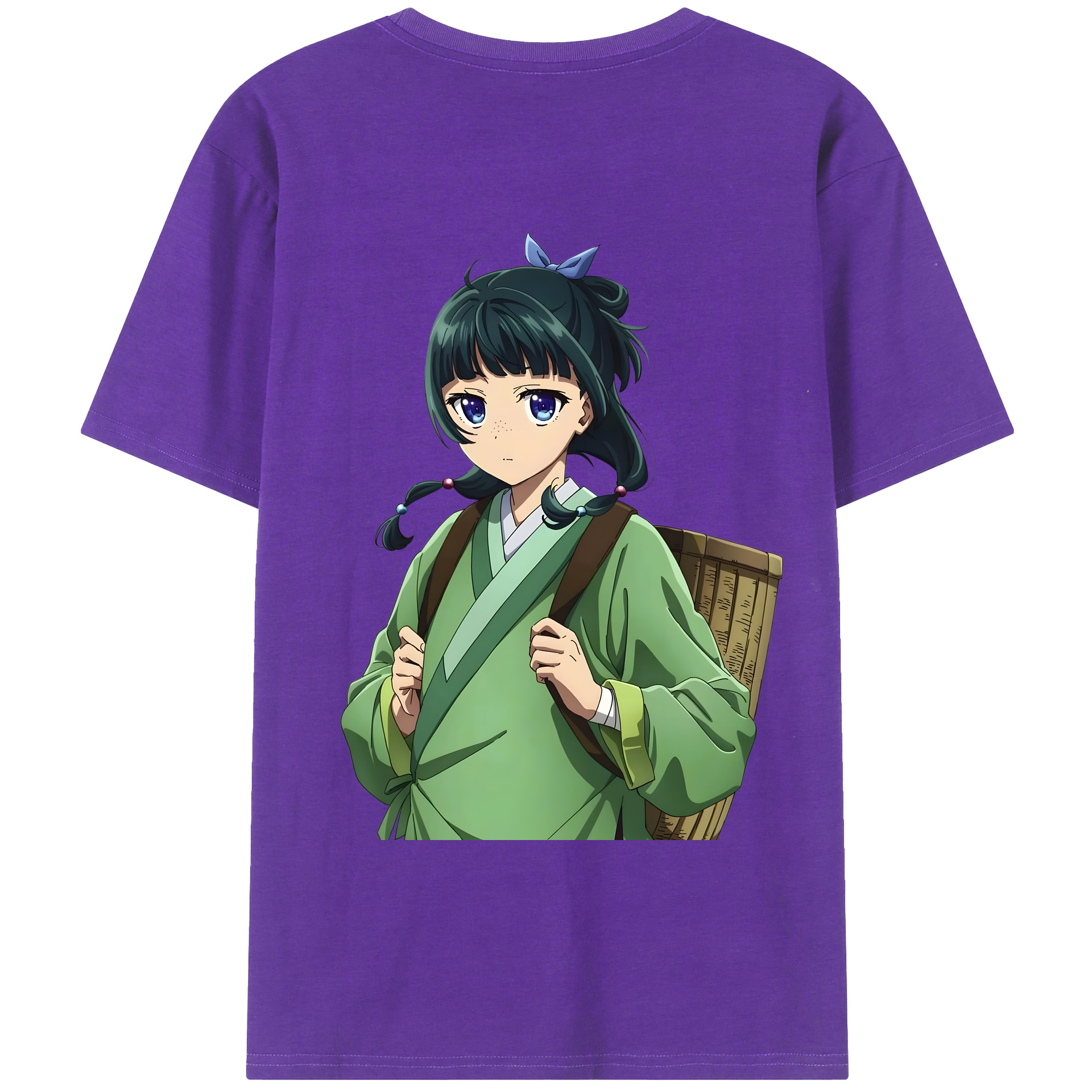 （画像用） 薬屋のひとりごと The Apothecary Diaries 綿100％ メンズ半袖Tシャツ（バックプリント） 通気性