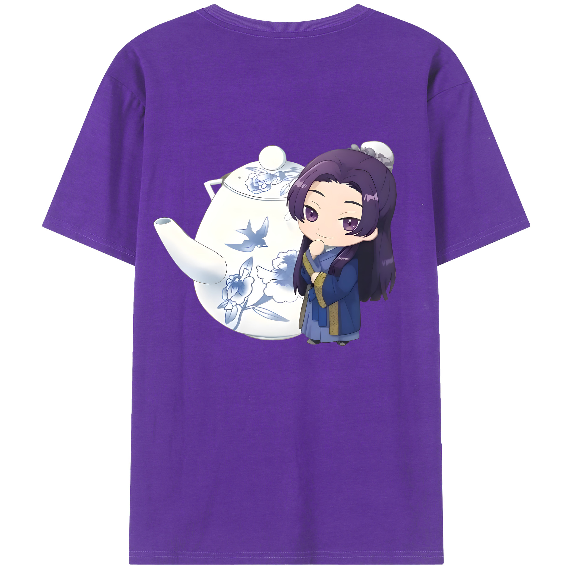 （画像用） 薬屋のひとりごと The Apothecary Diaries 綿100％ メンズ半袖Tシャツ（バックプリント） 通気性