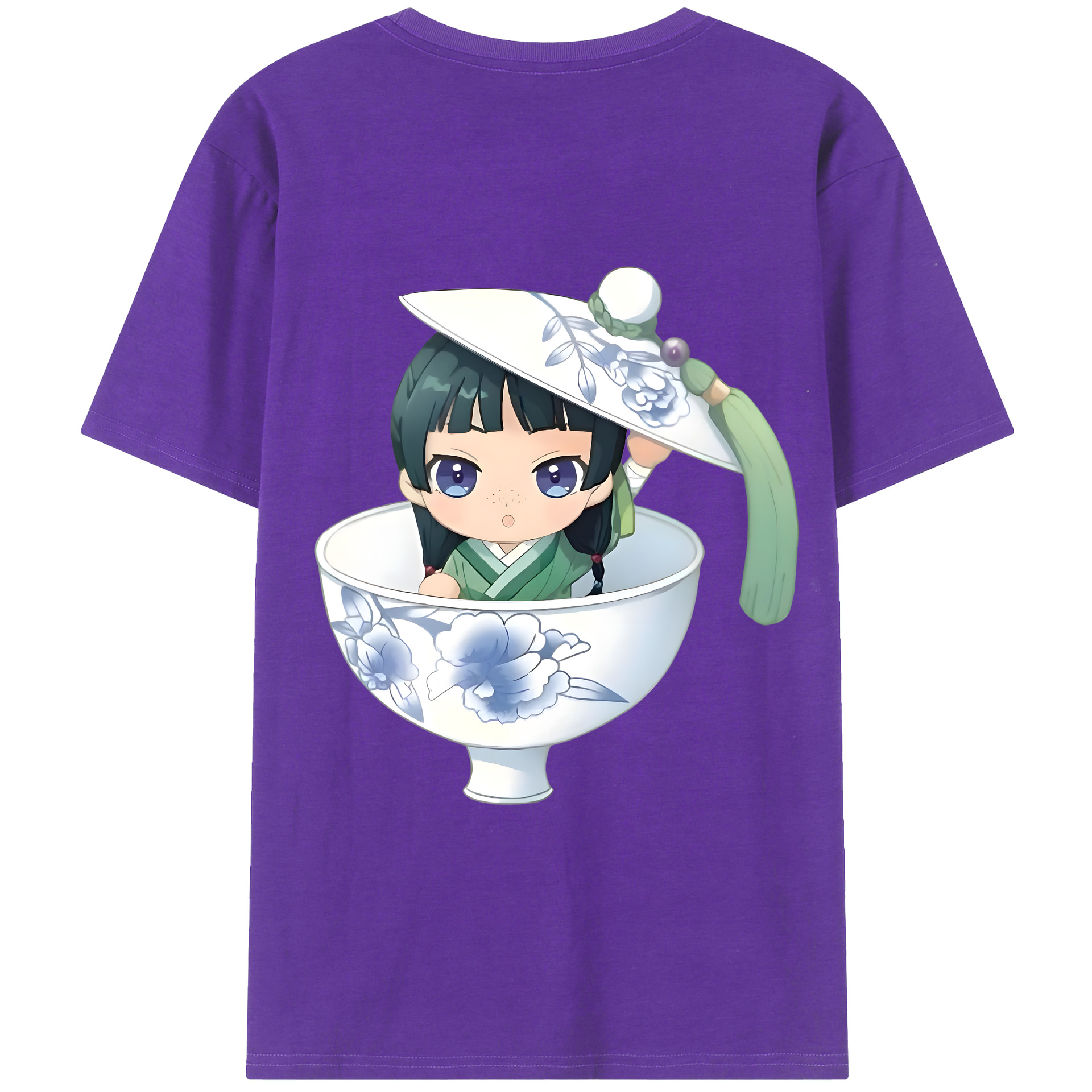 （画像用） 薬屋のひとりごと The Apothecary Diaries 綿100％ メンズ半袖Tシャツ（バックプリント） 通気性