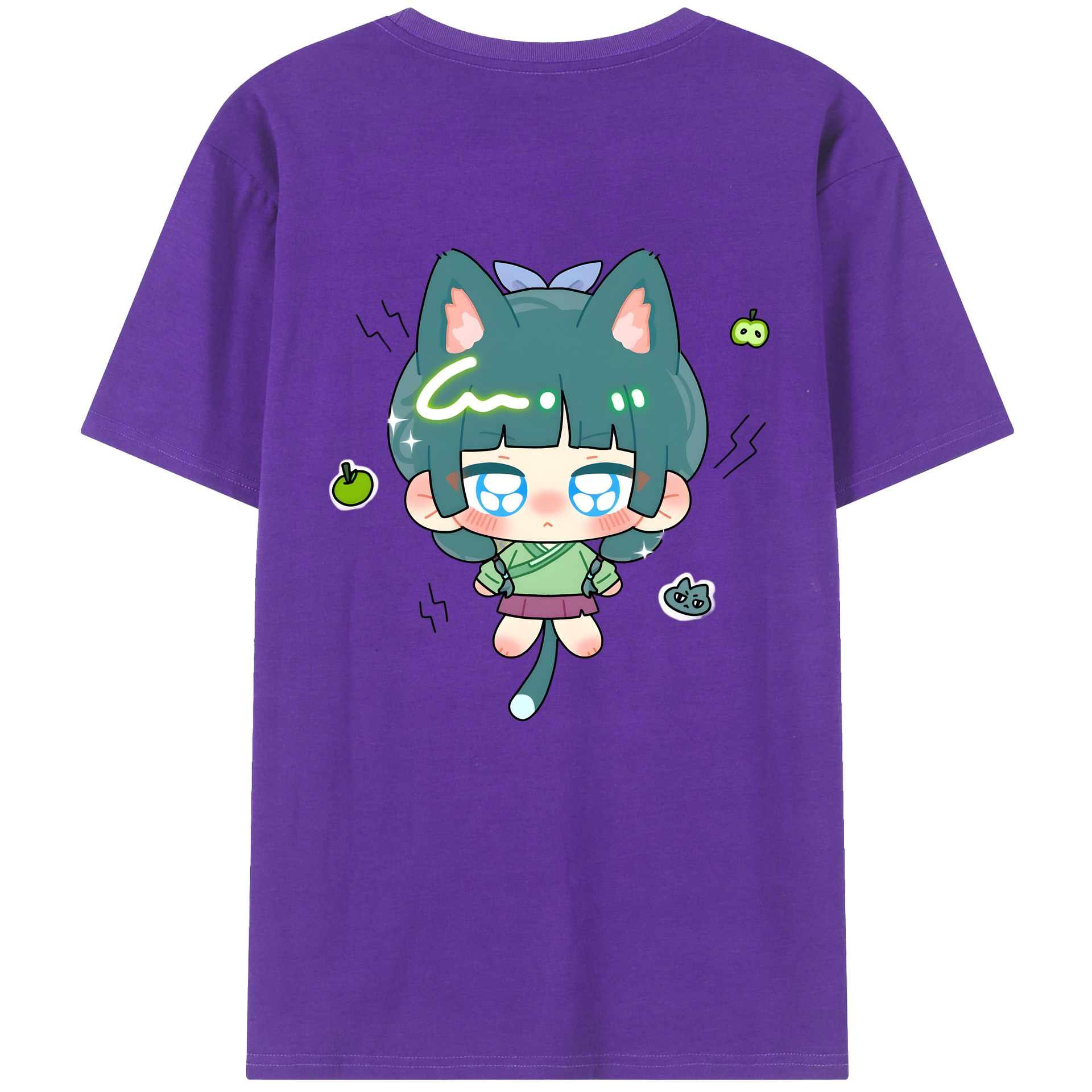 （画像用） 薬屋のひとりごと The Apothecary Diaries 綿100％ メンズ半袖Tシャツ（バックプリント） 通気性