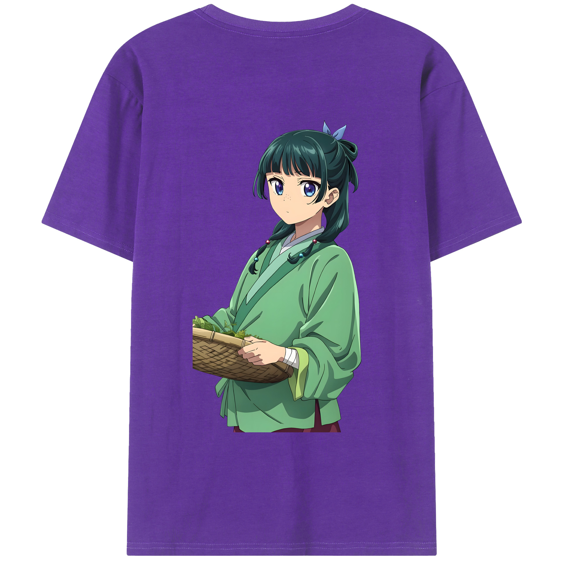 （画像用） 薬屋のひとりごと The Apothecary Diaries 綿100％ メンズ半袖Tシャツ（バックプリント） 通気性