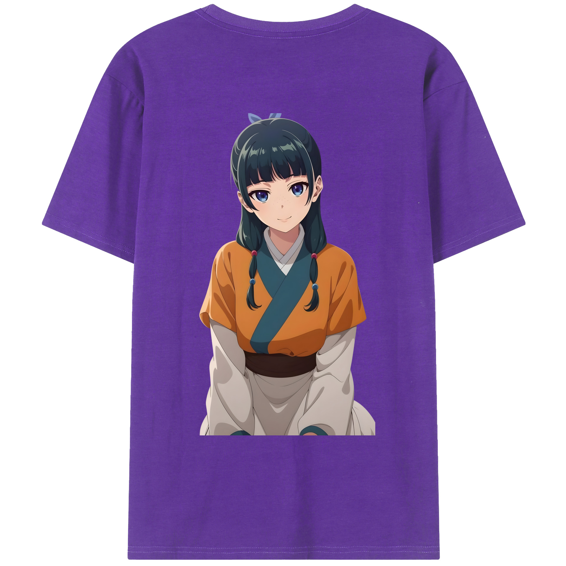 （画像用） 薬屋のひとりごと The Apothecary Diaries 綿100％ メンズ半袖Tシャツ（バックプリント） 通気性