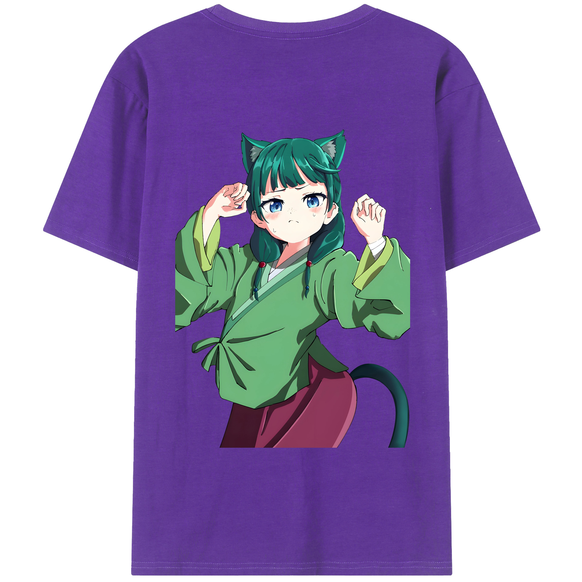 （画像用） 薬屋のひとりごと The Apothecary Diaries 綿100％ メンズ半袖Tシャツ（バックプリント） 通気性