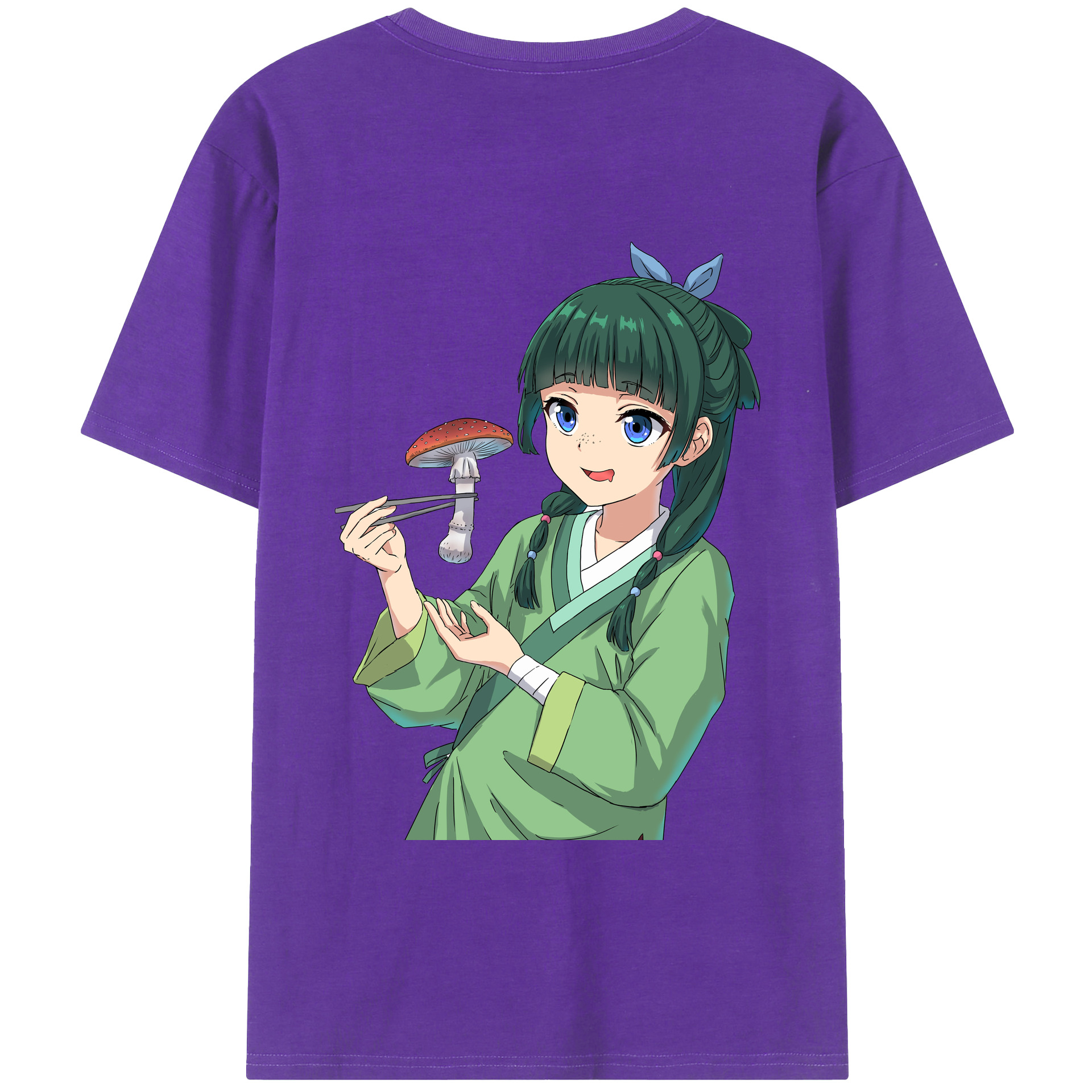 （画像用） 薬屋のひとりごと The Apothecary Diaries 綿100％ メンズ半袖Tシャツ（バックプリント） 通気性