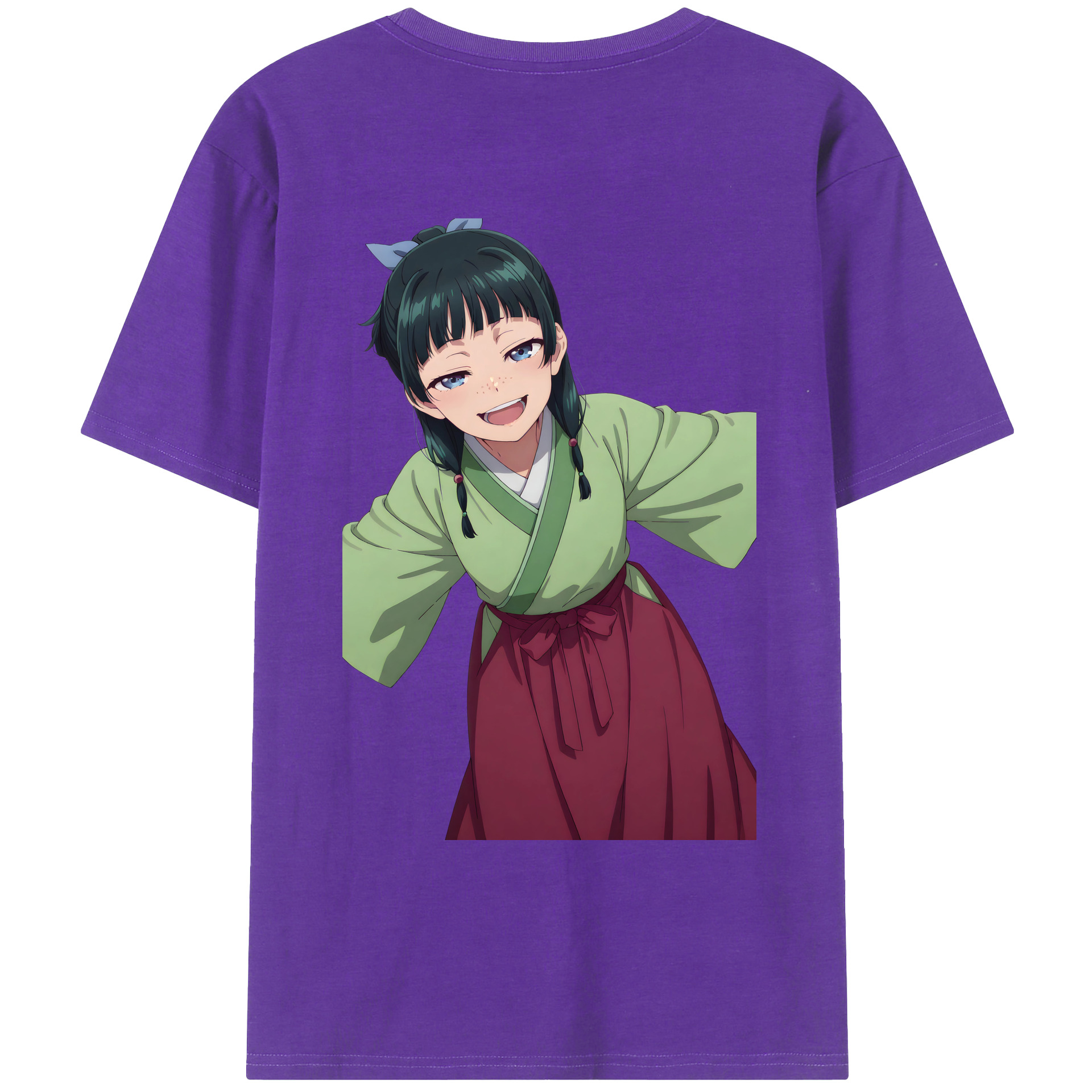 （画像用） 薬屋のひとりごと The Apothecary Diaries 綿100％ メンズ半袖Tシャツ（バックプリント） 通気性
