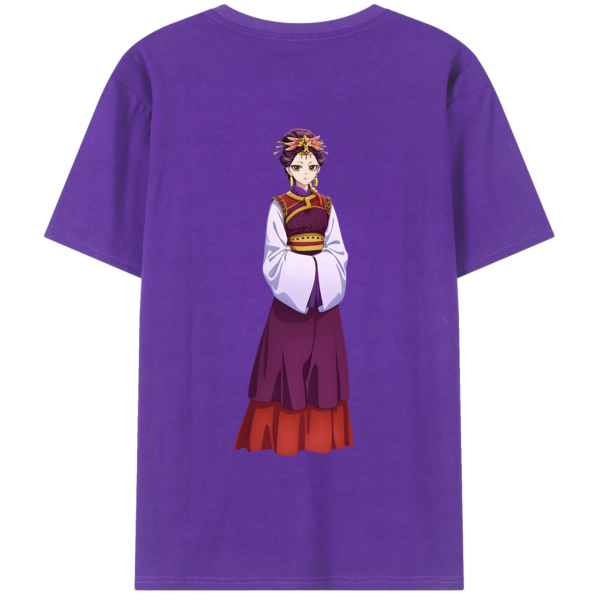 （画像用） 薬屋のひとりごと The Apothecary Diaries 綿100％ メンズ半袖Tシャツ（バックプリント） 通気性
