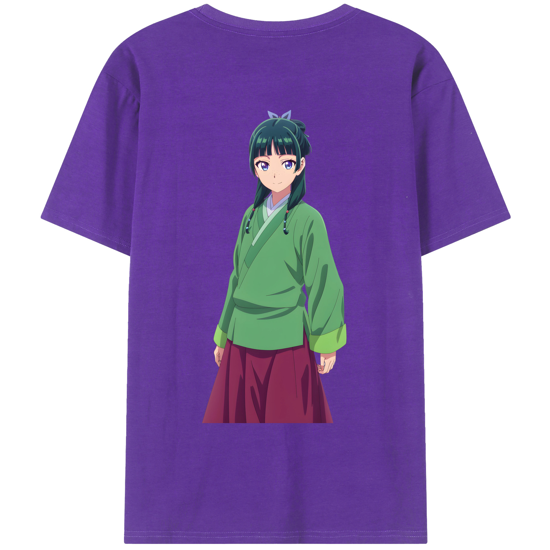 （画像用） 薬屋のひとりごと The Apothecary Diaries 綿100％ メンズ半袖Tシャツ（バックプリント） 通気性