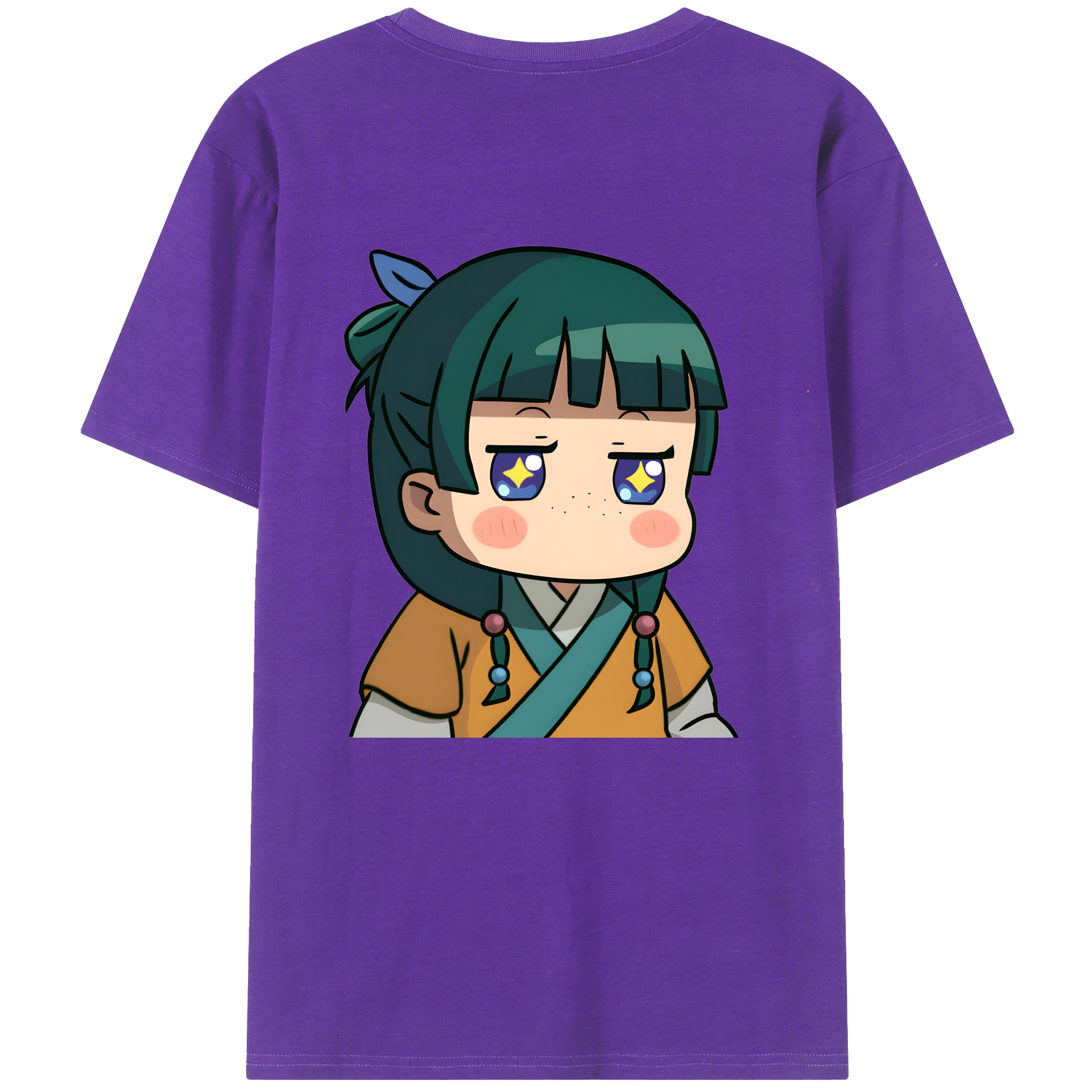 （画像用） 薬屋のひとりごと The Apothecary Diaries 綿100％ メンズ半袖Tシャツ（バックプリント） 通気性