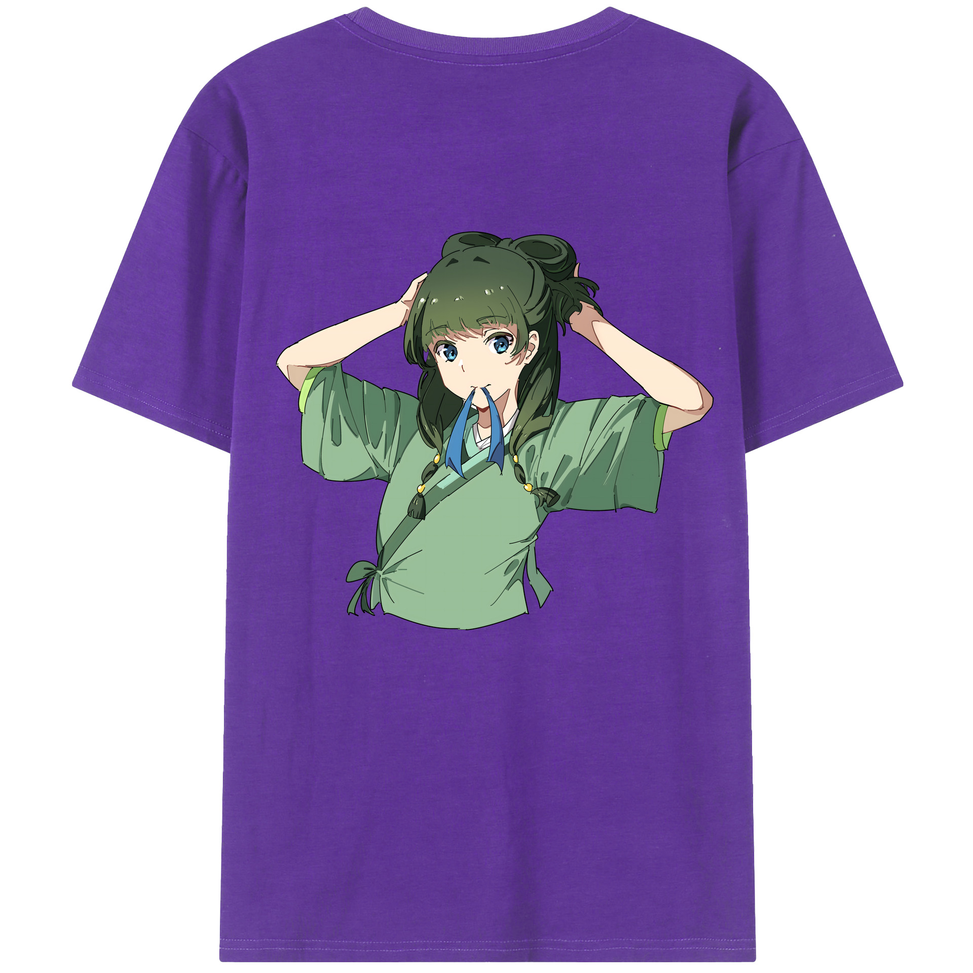 （画像用） 薬屋のひとりごと The Apothecary Diaries 綿100％ メンズ半袖Tシャツ（バックプリント） 通気性