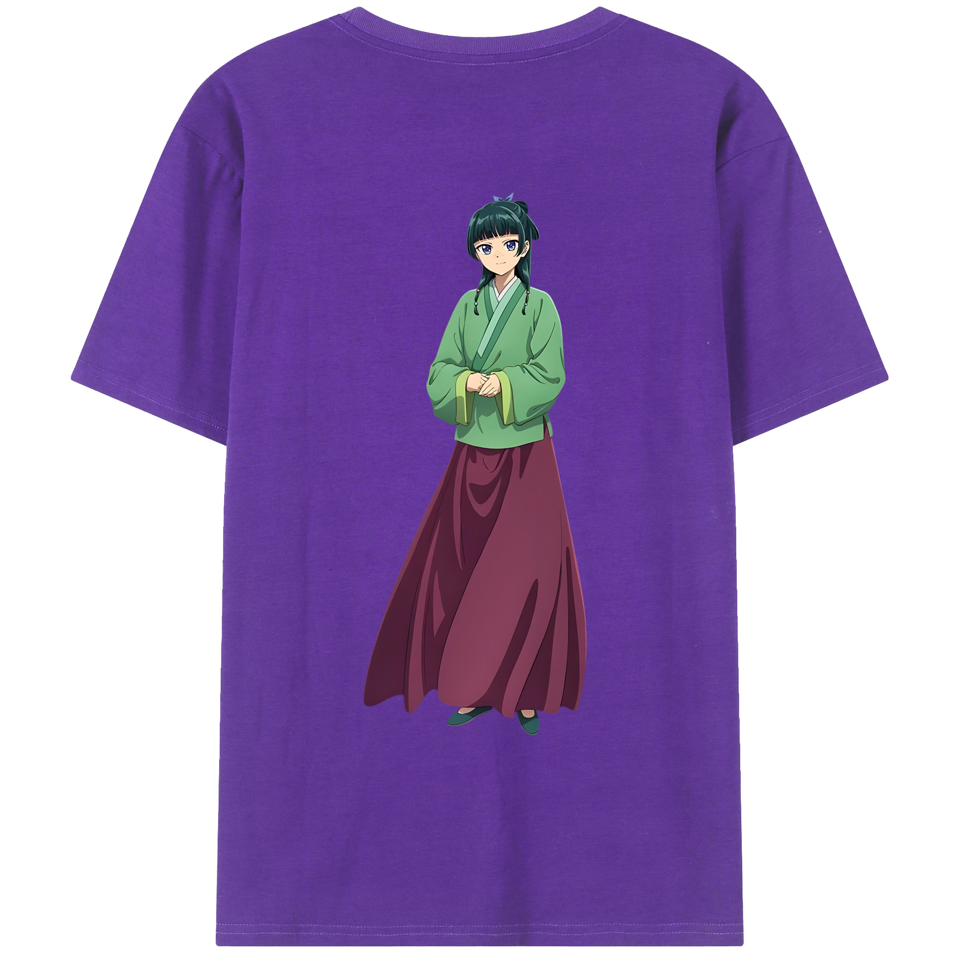 （画像用） 薬屋のひとりごと The Apothecary Diaries 綿100％ メンズ半袖Tシャツ（バックプリント） 通気性