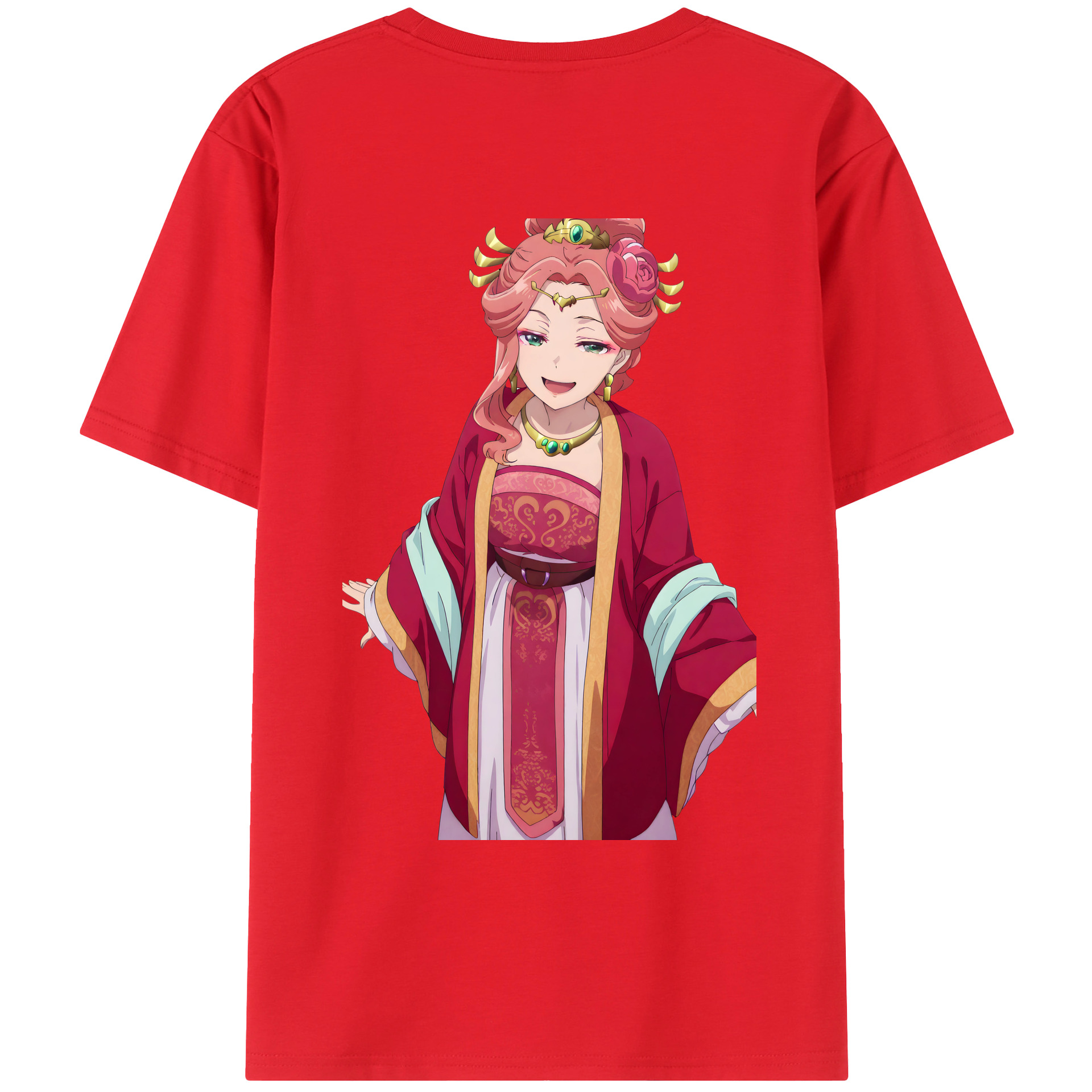 （画像用） 薬屋のひとりごと The Apothecary Diaries 綿100％ メンズ半袖Tシャツ（バックプリント） 通気性
