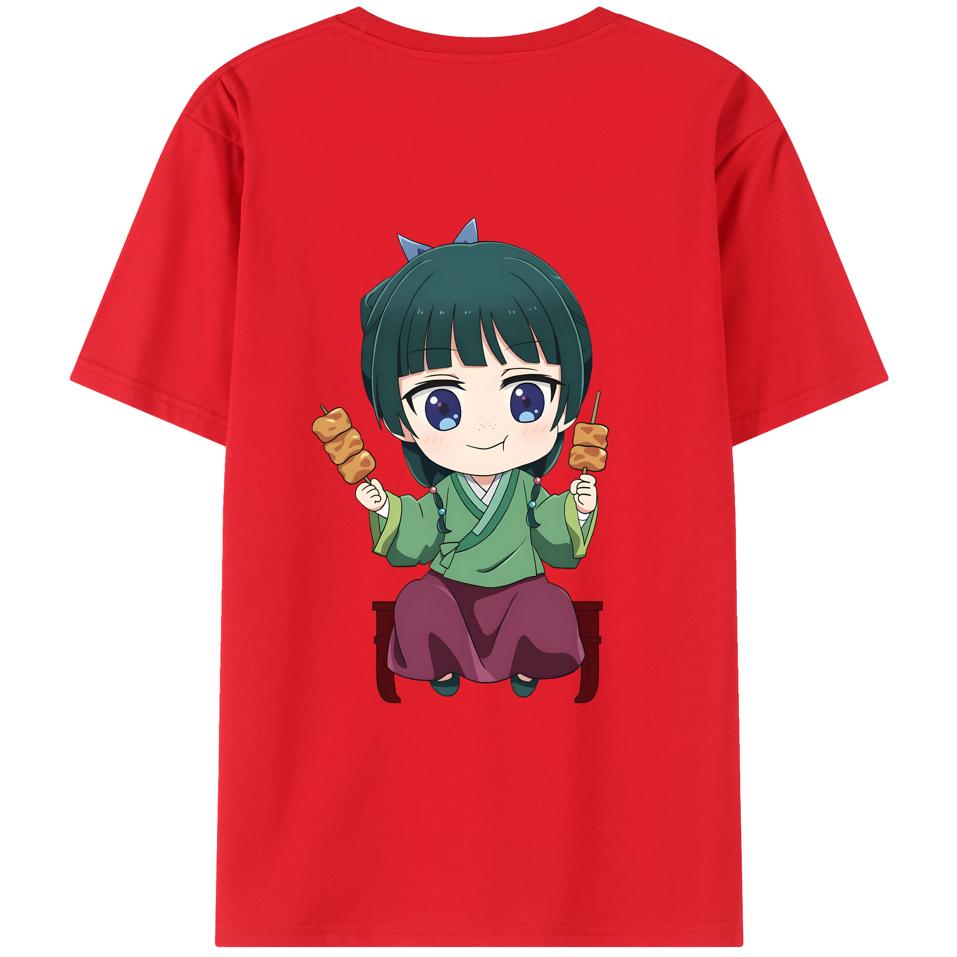 （画像用） 薬屋のひとりごと The Apothecary Diaries 綿100％ メンズ半袖Tシャツ（バックプリント） 通気性