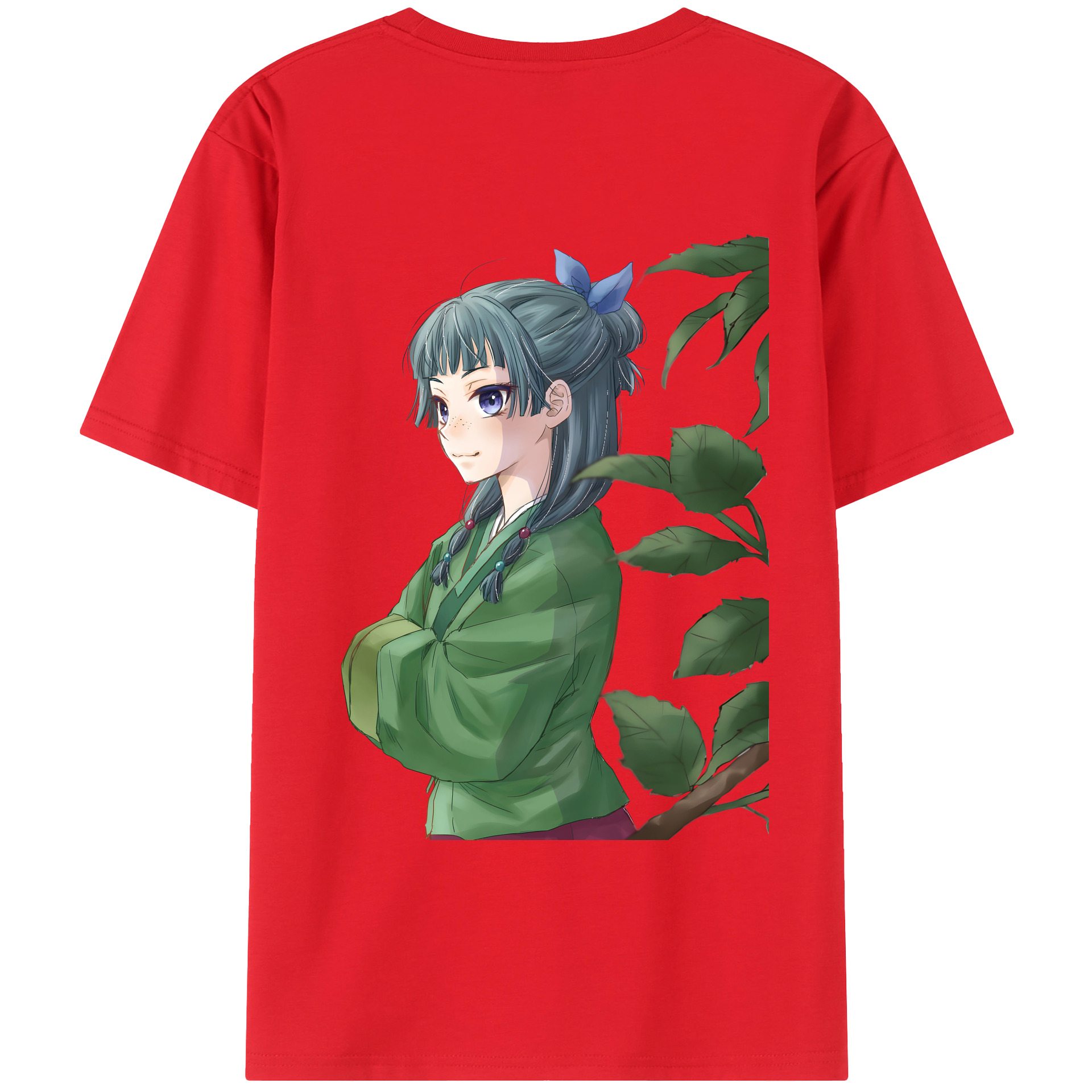 （画像用） 薬屋のひとりごと The Apothecary Diaries 綿100％ メンズ半袖Tシャツ（バックプリント） 通気性
