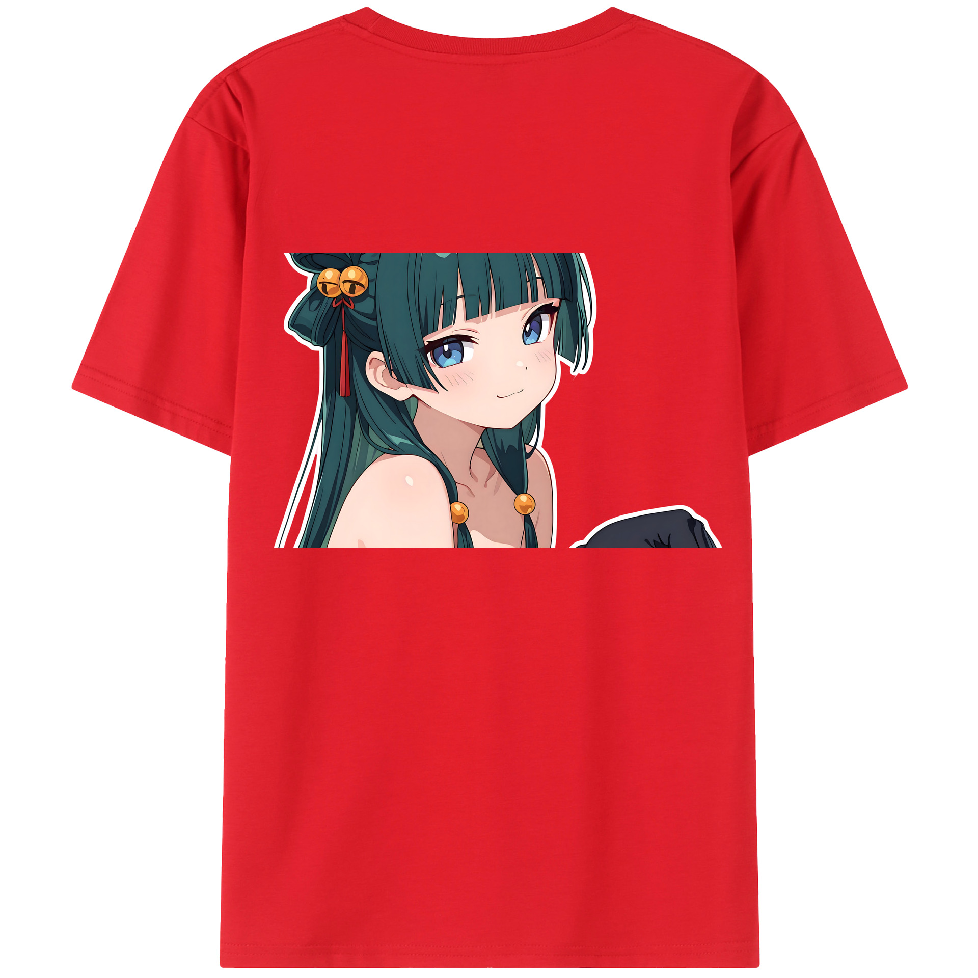 （画像用） 薬屋のひとりごと The Apothecary Diaries 綿100％ メンズ半袖Tシャツ（バックプリント） 通気性