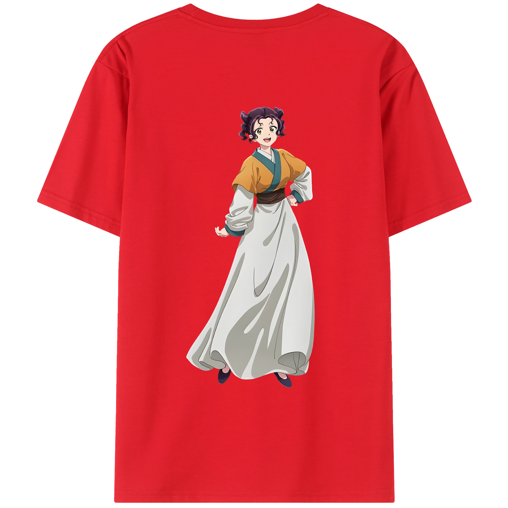 （画像用） 薬屋のひとりごと The Apothecary Diaries 綿100％ メンズ半袖Tシャツ（バックプリント） 通気性