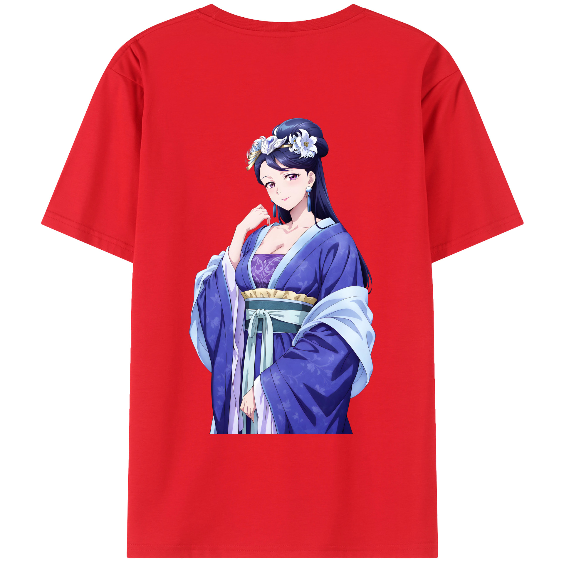 （画像用） 薬屋のひとりごと The Apothecary Diaries 綿100％ メンズ半袖Tシャツ（バックプリント） 通気性