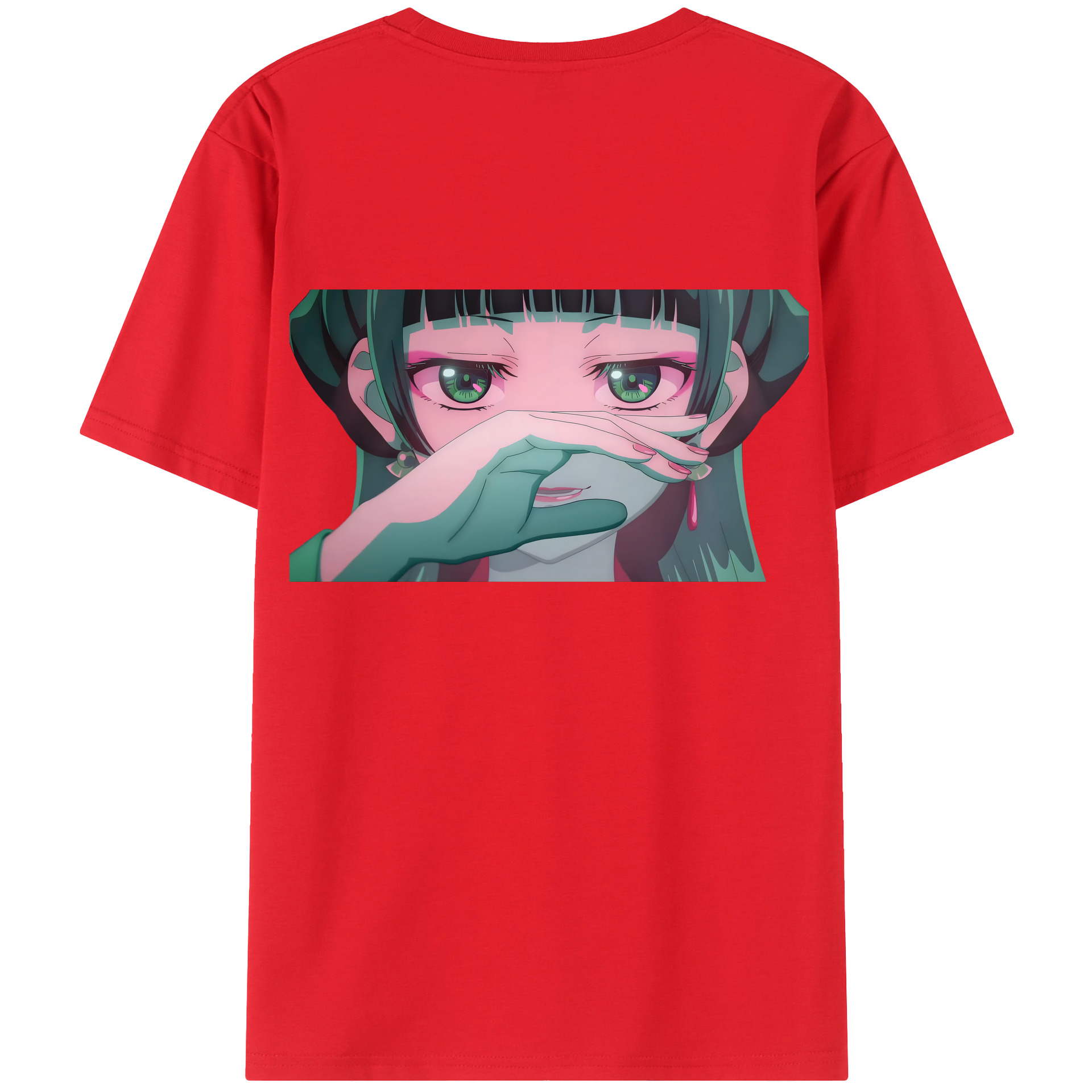 （画像用） 薬屋のひとりごと The Apothecary Diaries 綿100％ メンズ半袖Tシャツ（バックプリント） 通気性