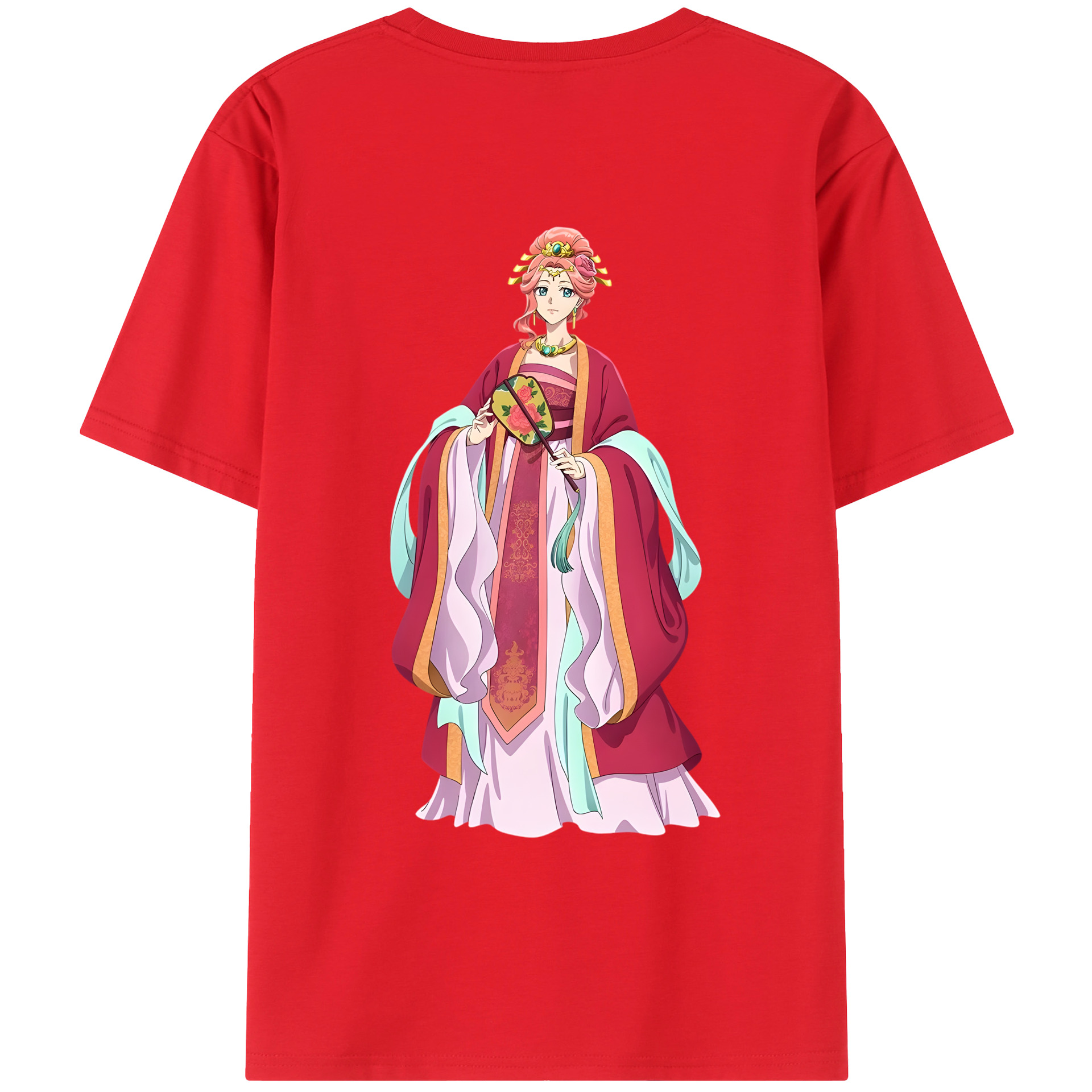 （画像用） 薬屋のひとりごと The Apothecary Diaries 綿100％ メンズ半袖Tシャツ（バックプリント） 通気性